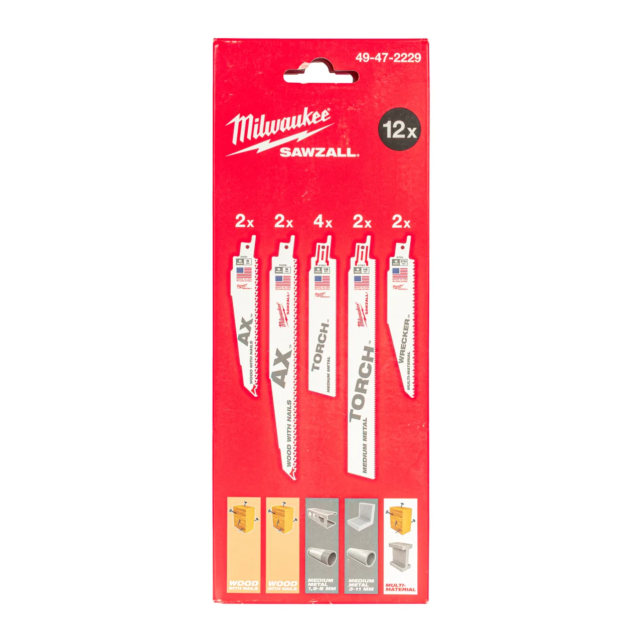 Set de 12 lames de scie sabre SAWZALL™ Sawzall Blade Sets