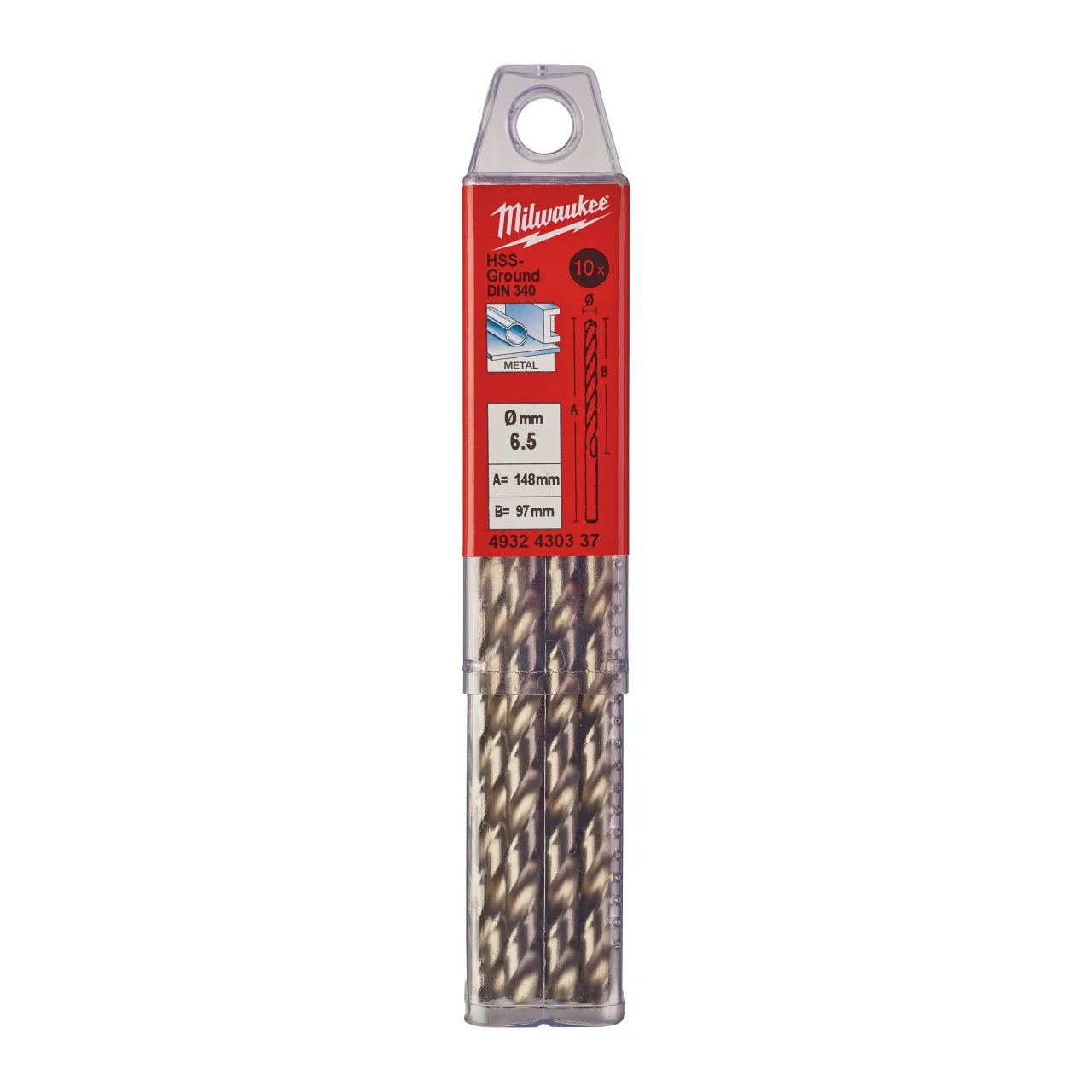 HSS-Ground Drills Long / DIN340 / 5 and 10 pack