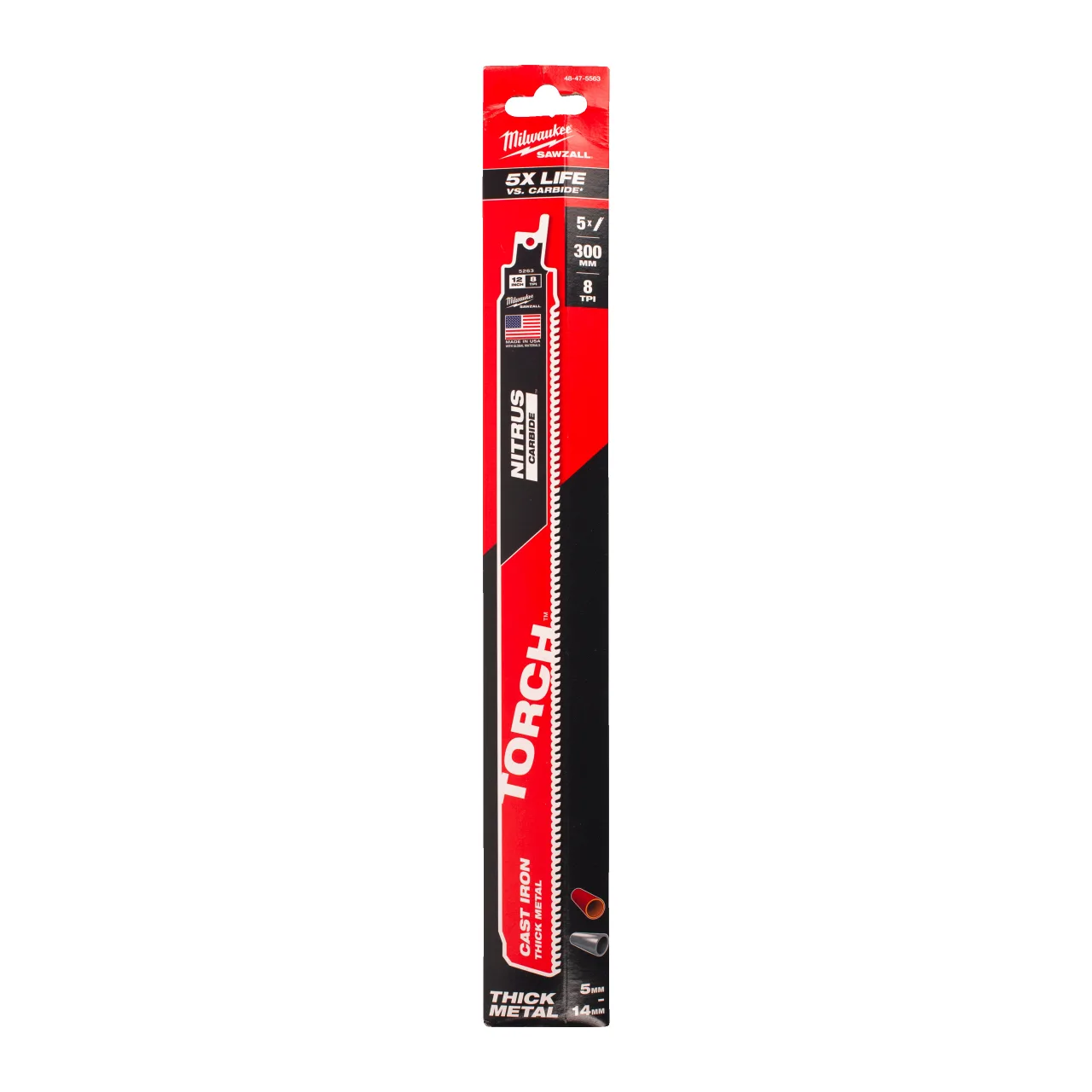 LAME SCIE SABRE TCT TORCH™ NITRUS 300 (X5) Metal: Torch with Nitrus Carbide