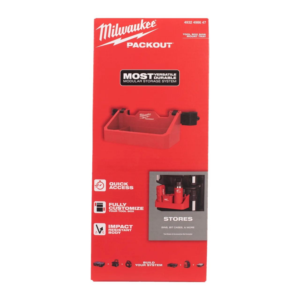 PACKOUT™ Mini plateau de montage latéral Packout Tool Box Tray Attachment