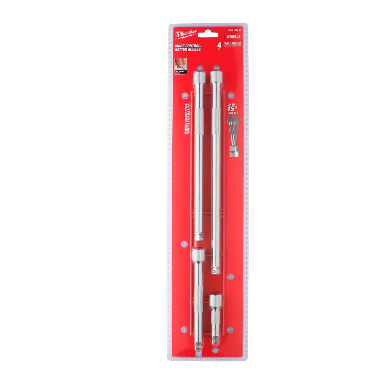 Set rallonge à douille ⅜″ 4 pcs 3/8" Drive Wobble Extension Set