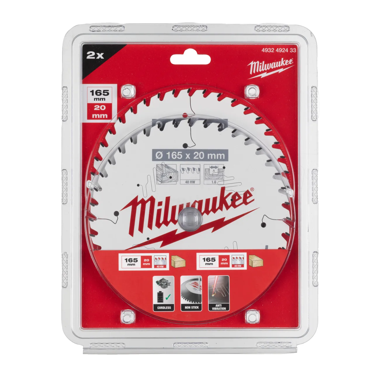 Set lame circulaire twin pack 165 x 20 mm Circular saw blades for portable tools Gen II