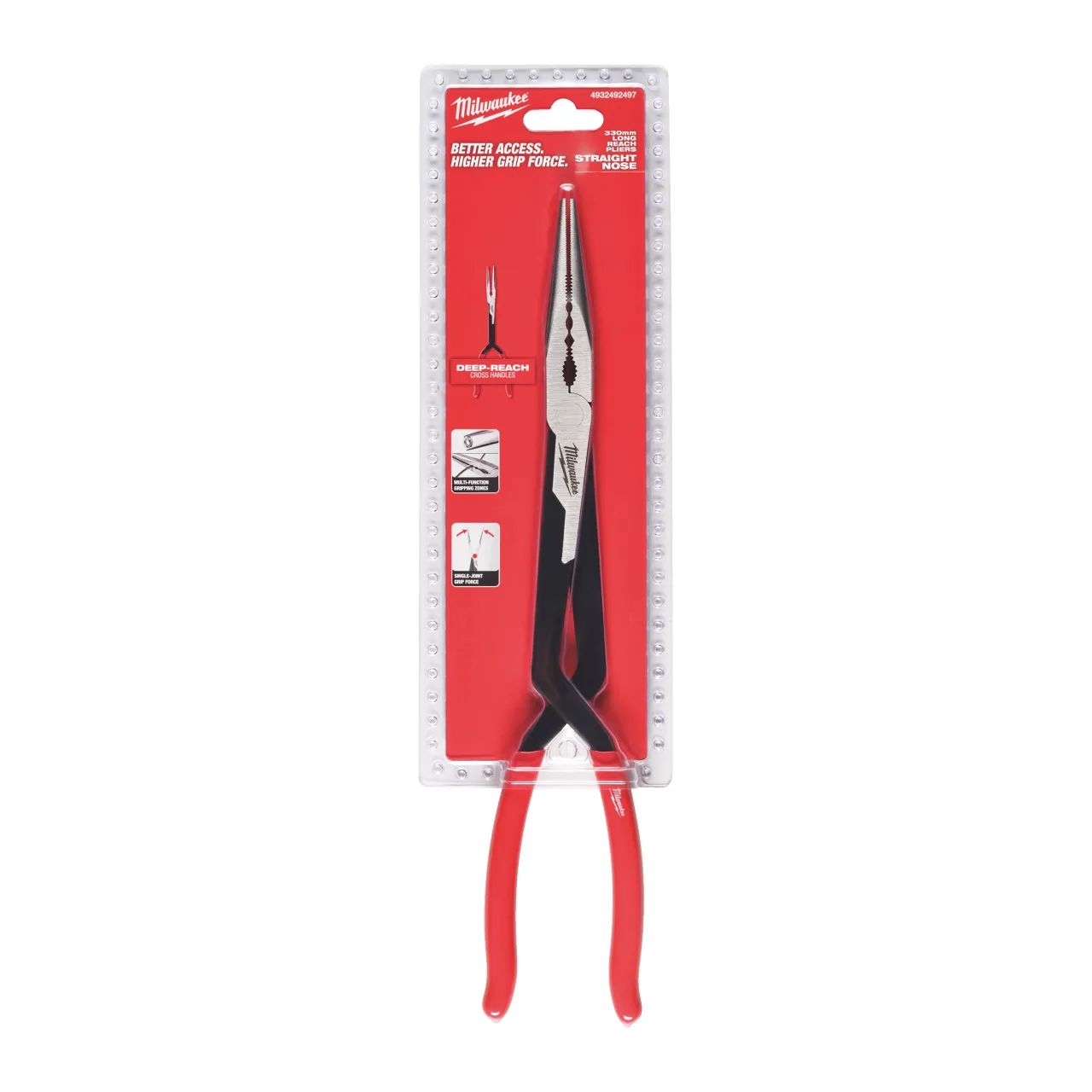 Pince à bec demi-rond long droit Long Reach Plier