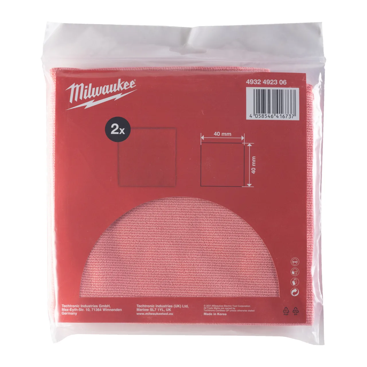 CHIFFON  ROUGE 40X40MM Premium Polishing Accessories - Cloths
