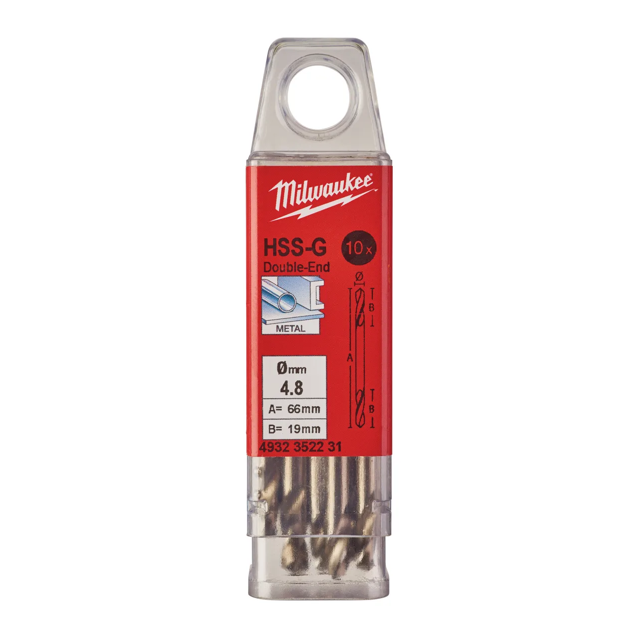 HSS-Ground Drills Double Ended / 10 pack