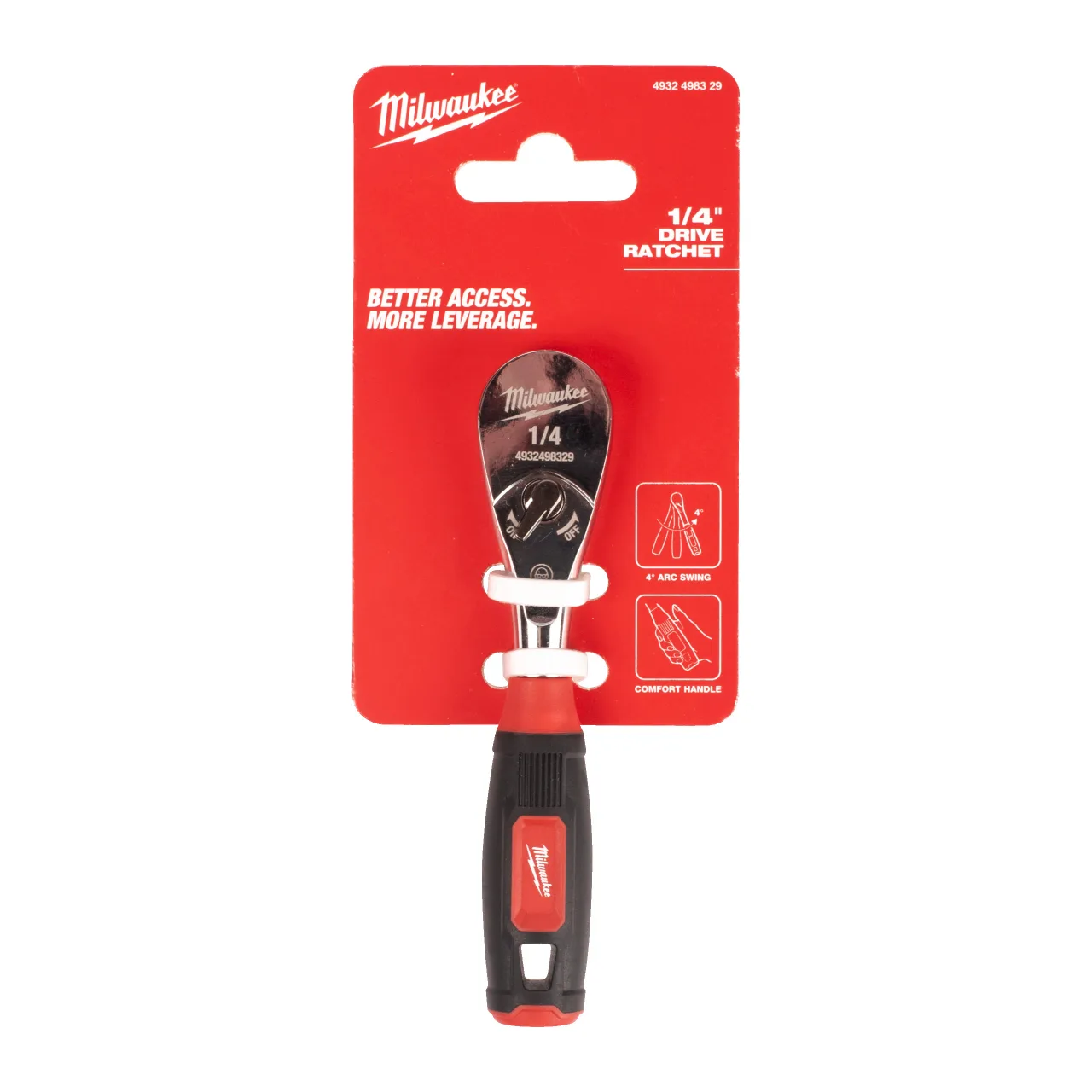 Cliquet 1/4" poignée confort 1/4'' Drive Ratchet with Comfort Grip