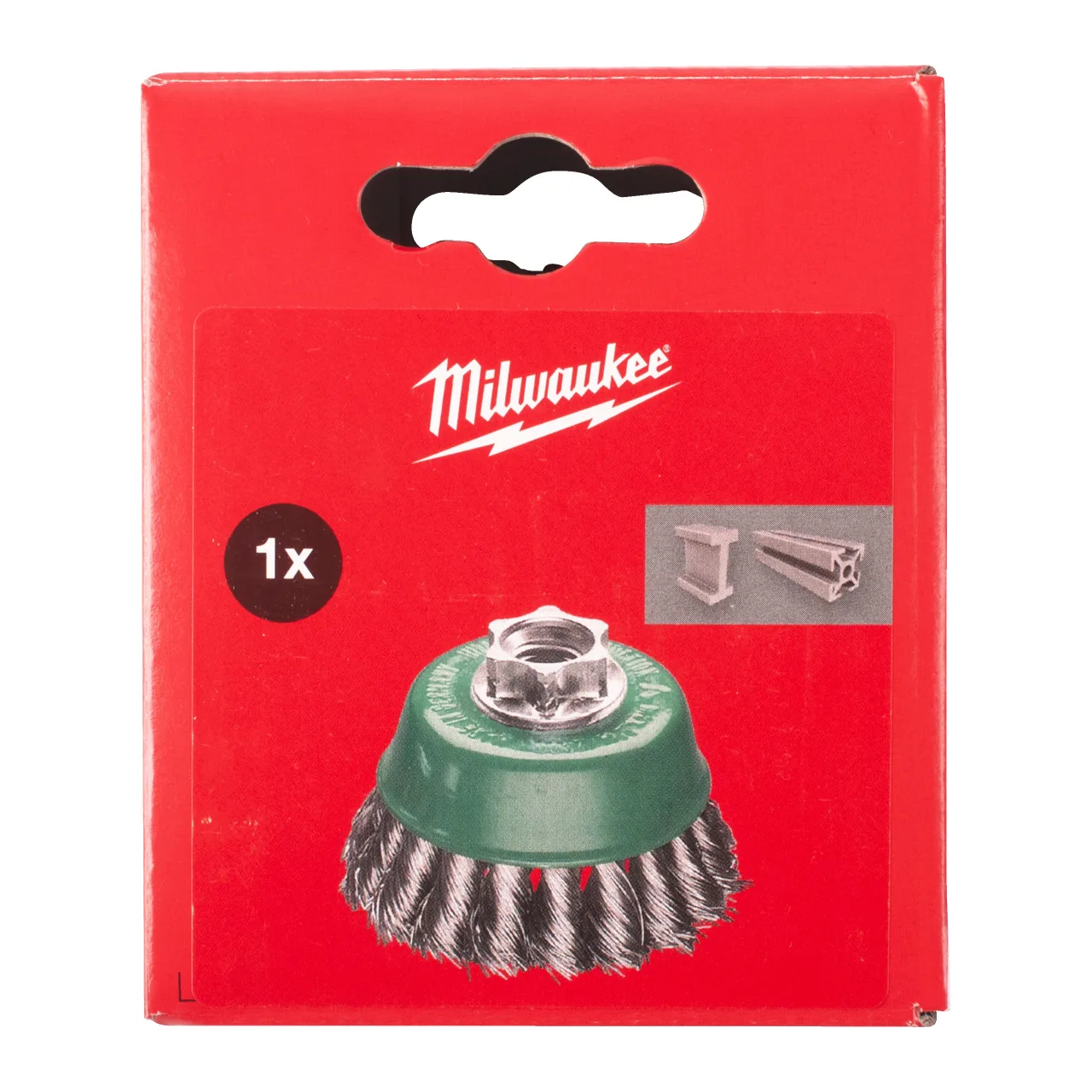 Brosse coupe torsadée M14 65x18 mm en acier inoxydable, fil 0,5 mm – 1 pièce. Cup Brushes M14 Knotted Wire