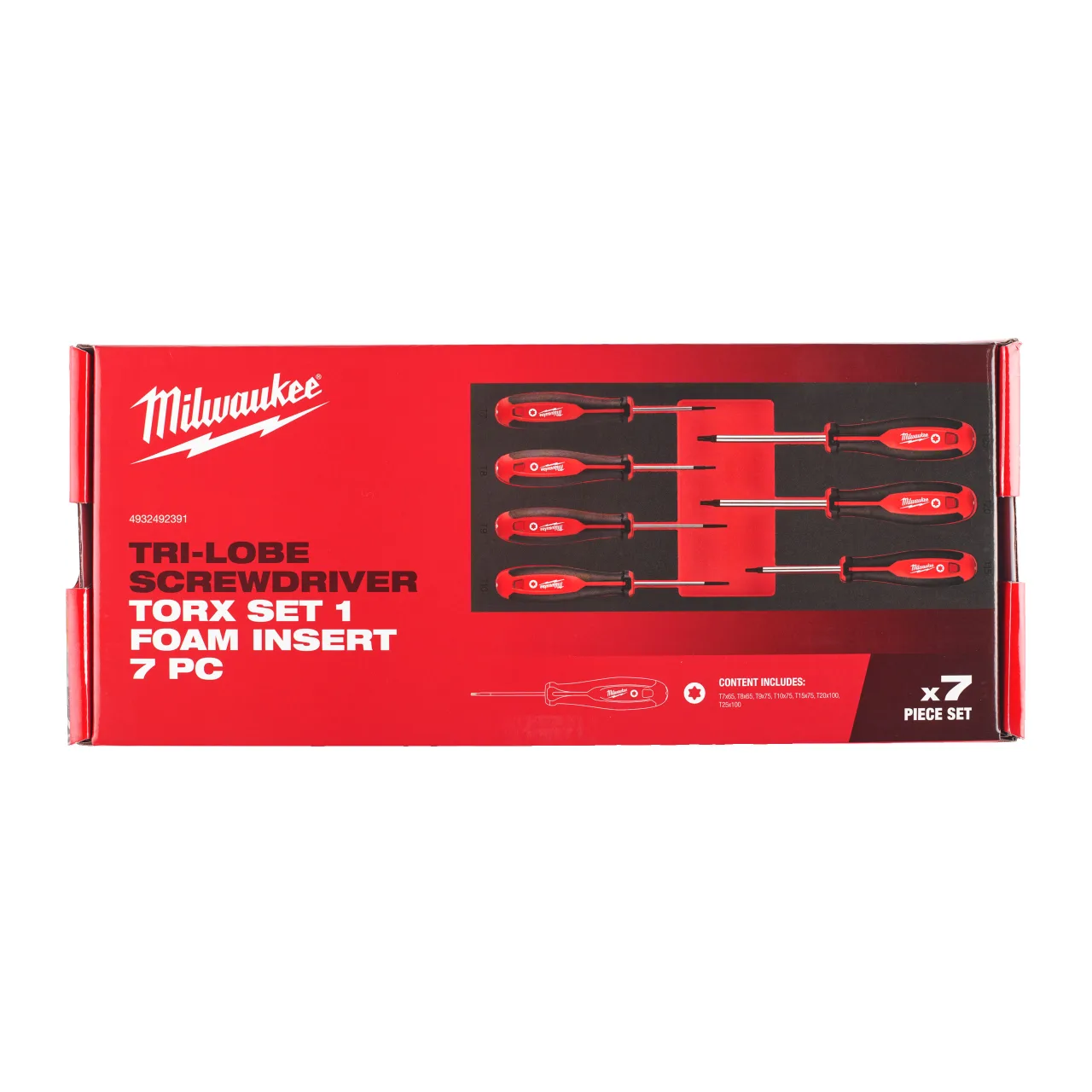 MODULE SERVANTE TOURNEVIS TORX 7 PIECES Screwdriver Foam Insert Set