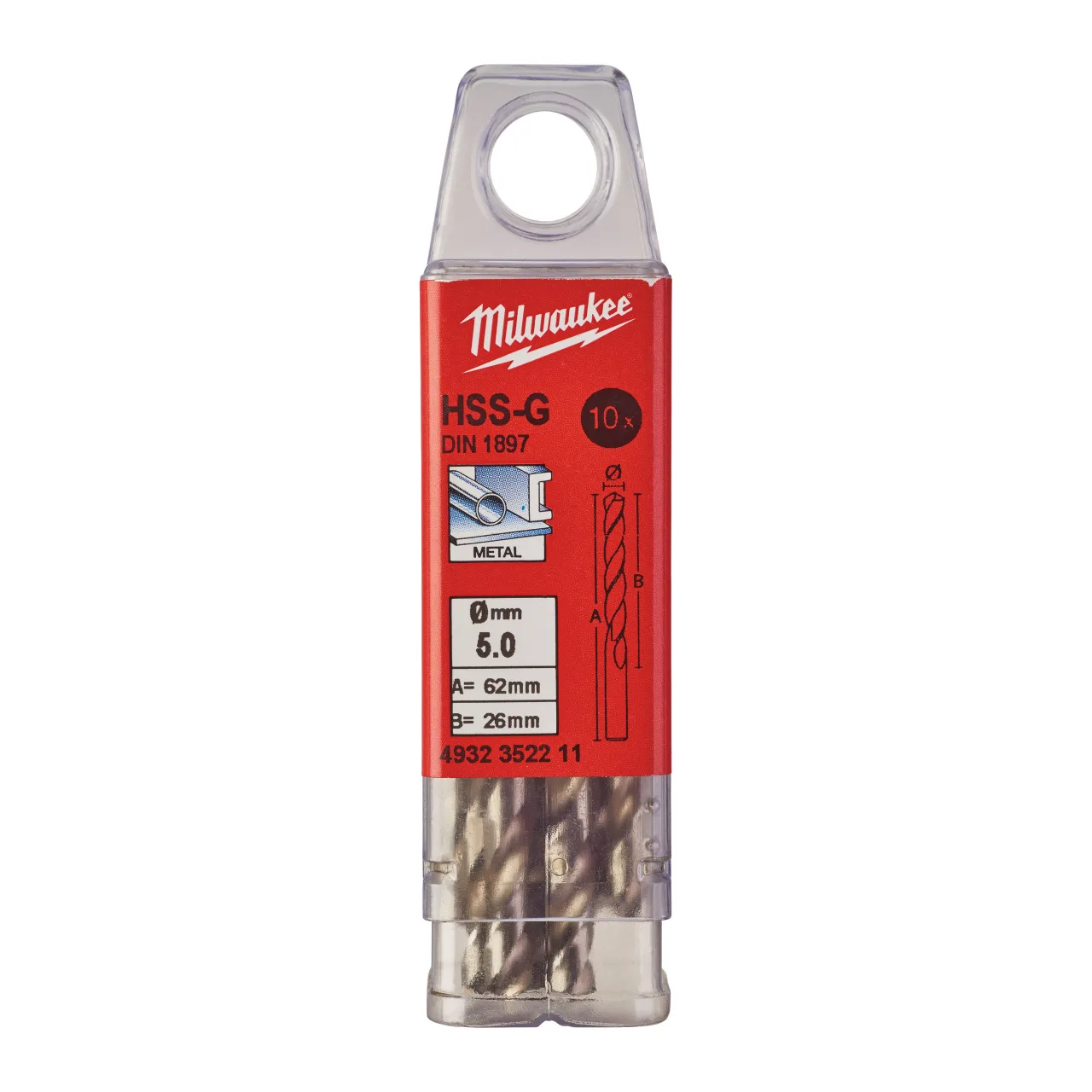 HSS-Ground Drills Short / DIN1897 / 5 and 10 pack