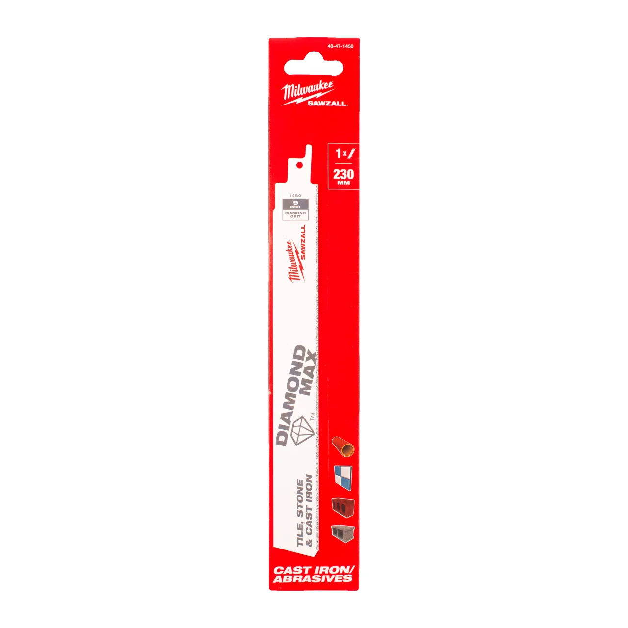 LAME SCIE SABRE DIAMANT (X1) Cast Iron / abrasive materials / fibreglass