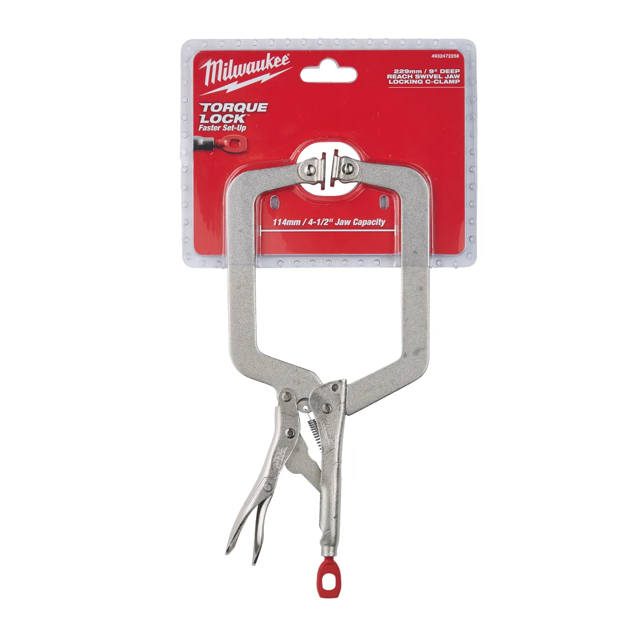 Pince-étau profonde mach. surmoulées 230 mm TORQUE LOCK™ locking C clamps