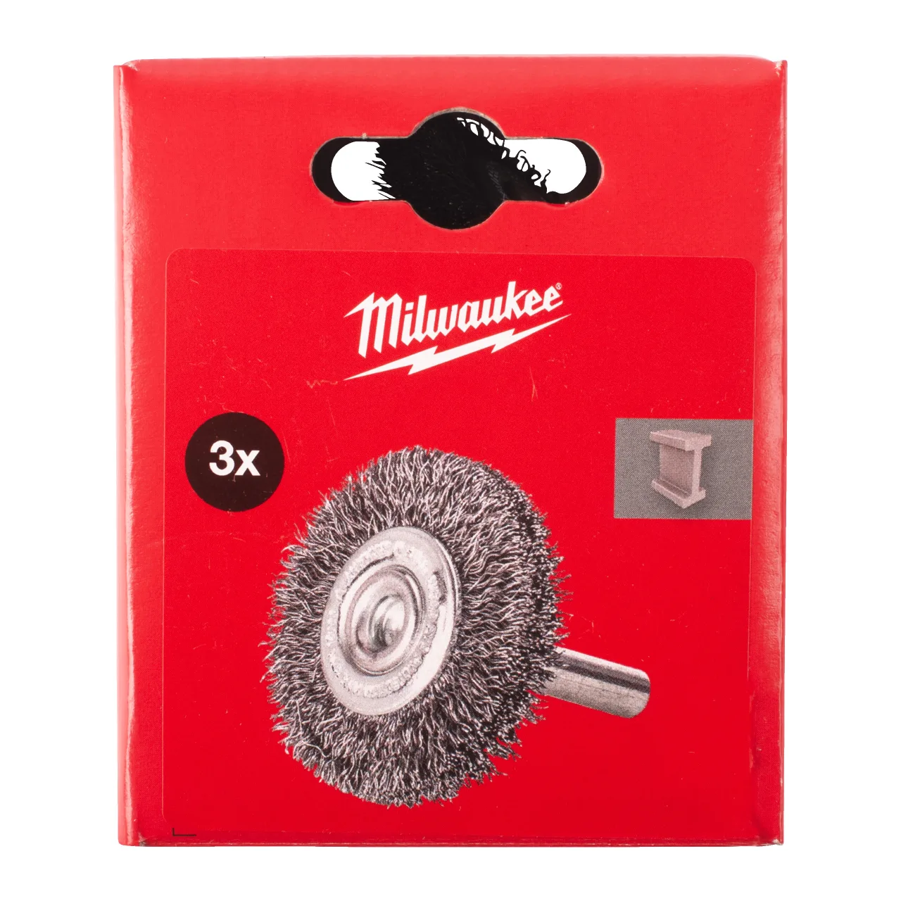 Brosse circulaire S6 40x9 mm en acier inoxydable, fils ondulés 0,2 mm – lot de 3 pièces. Wheel Brushes Shank 6mm Crimped Wire