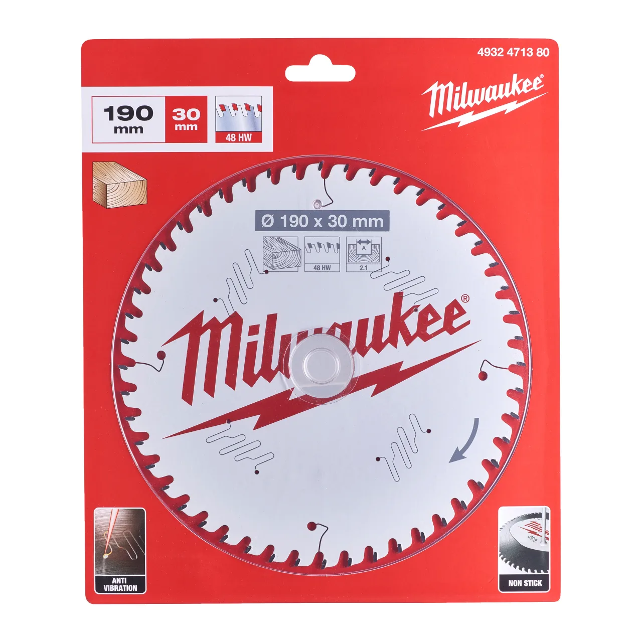 CSB P W 190 x 30 x 2.1 x 48ATB Circular saw blades for portable tools Gen II