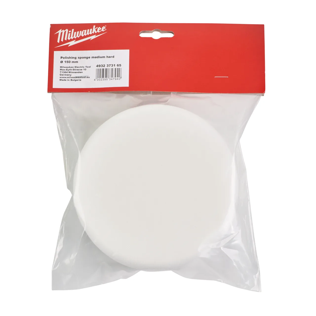 Éponge à polir auto-agripante pour le polissage fini miroir des surfaces sales ou prépolies. S’utilise avec le plateau de lustrage. Dureté moyenne, porosité fine, bords arrondis Polishing Accessories - Hook & Loop Ø 150 mm