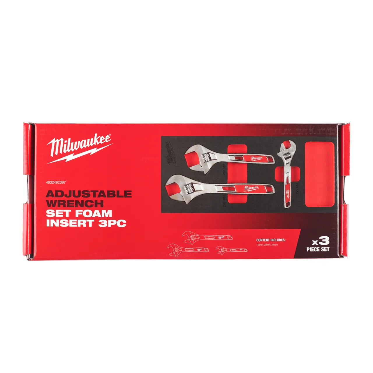 MODULE SERVANTE CLÉS À MOLETTE Adjustable Wrench Foam Insert Set