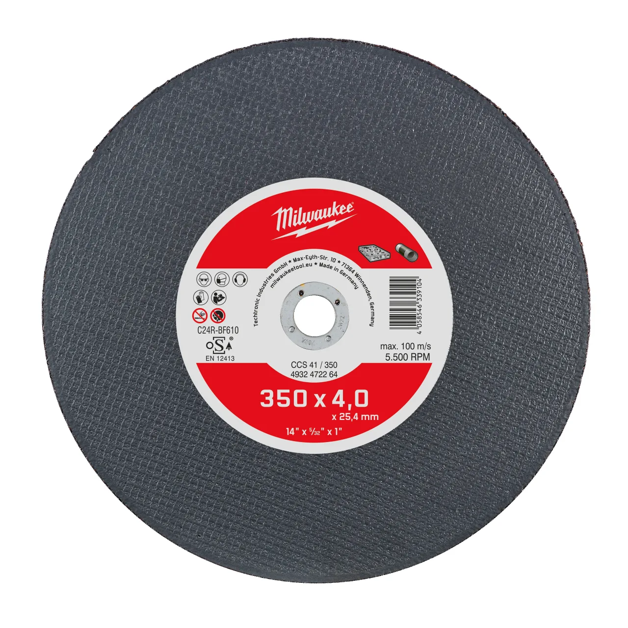 Thin Ductile, Stone and Multi Material Disc