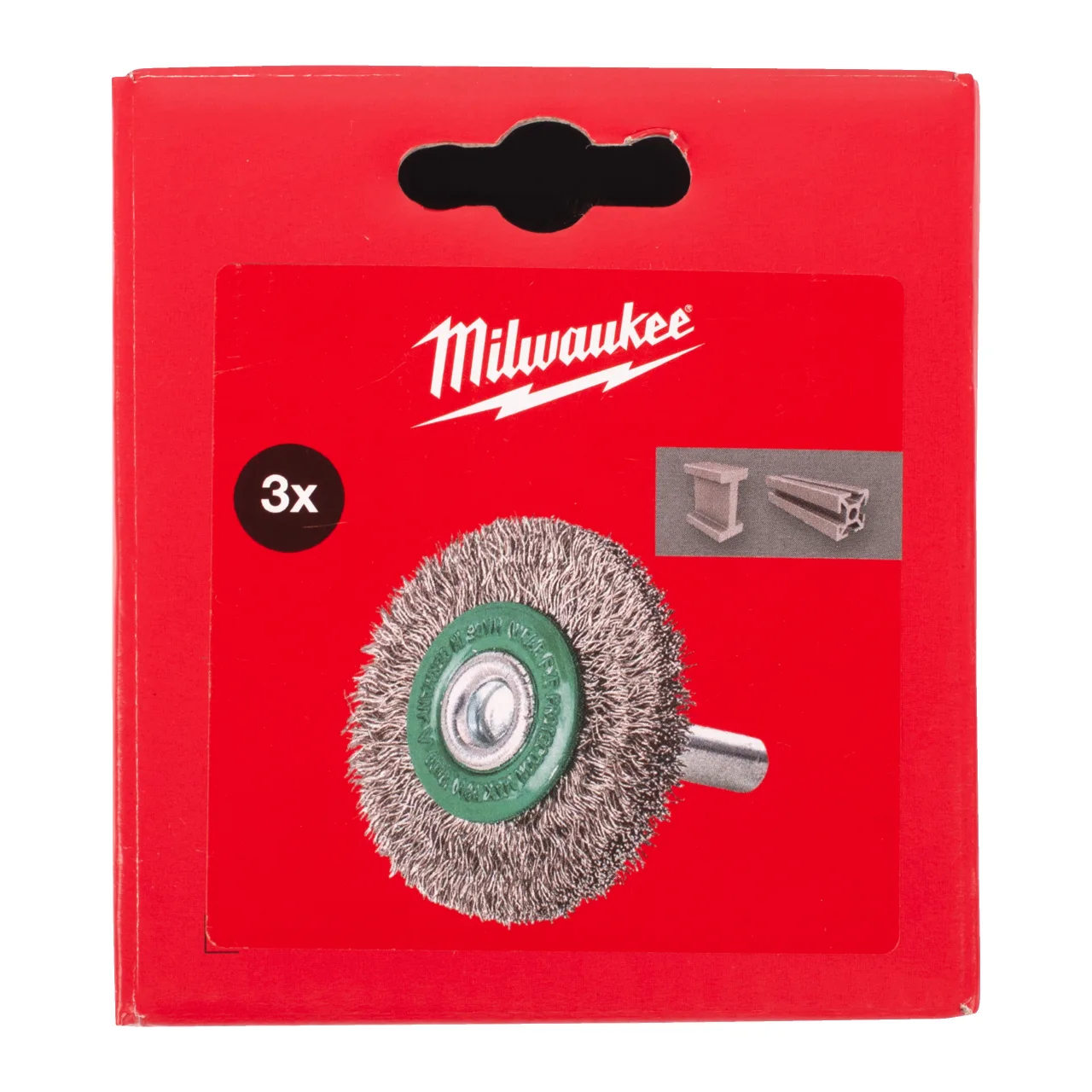 Brosse circulaire S6 70x9 mm en acier inoxydable, fils ondulés 0,3 mm – lot de 3 pièces. Wheel Brushes Shank 6mm Crimped Wire