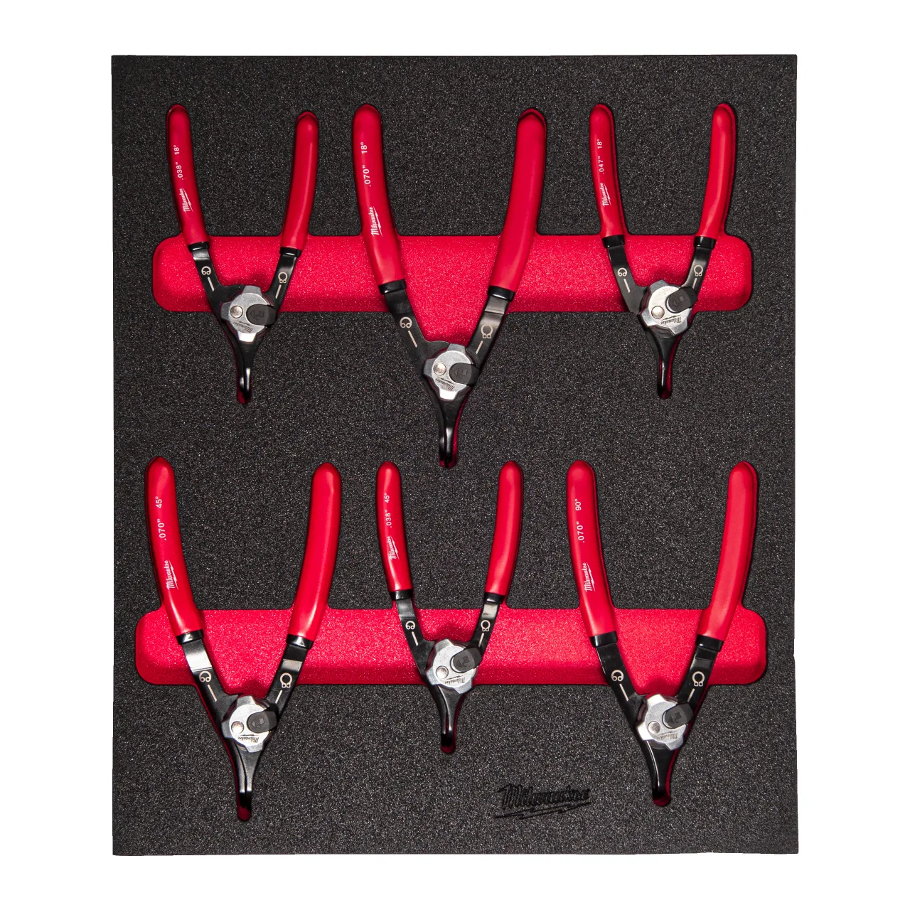 MODULE PINCE CIRCLIP 6PCS Circlip Pliers Foam Insert Set