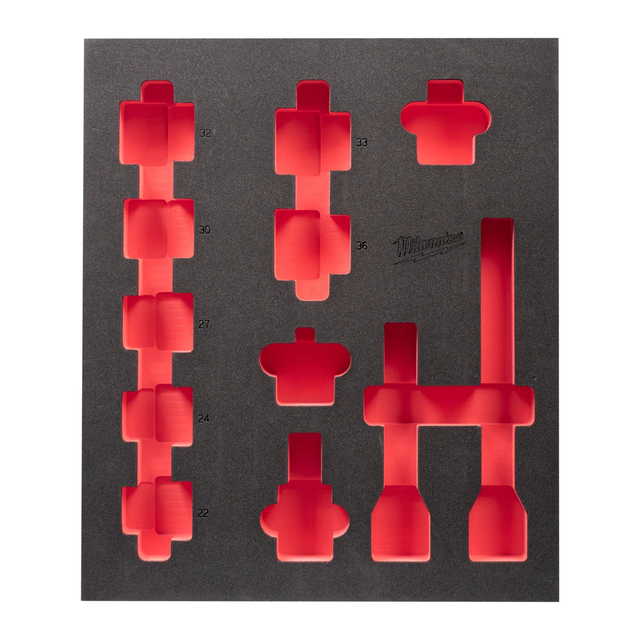 Module de remplacement à base plastique pour douilles courtes 3/4". Taille 417 x 536 mm 3/4" impact sockets sets II
