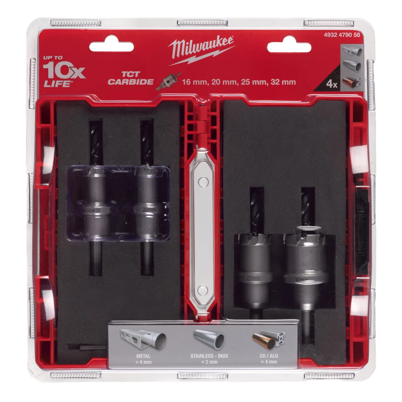 Set de 4 scies cloches TCT TCT Holesaws