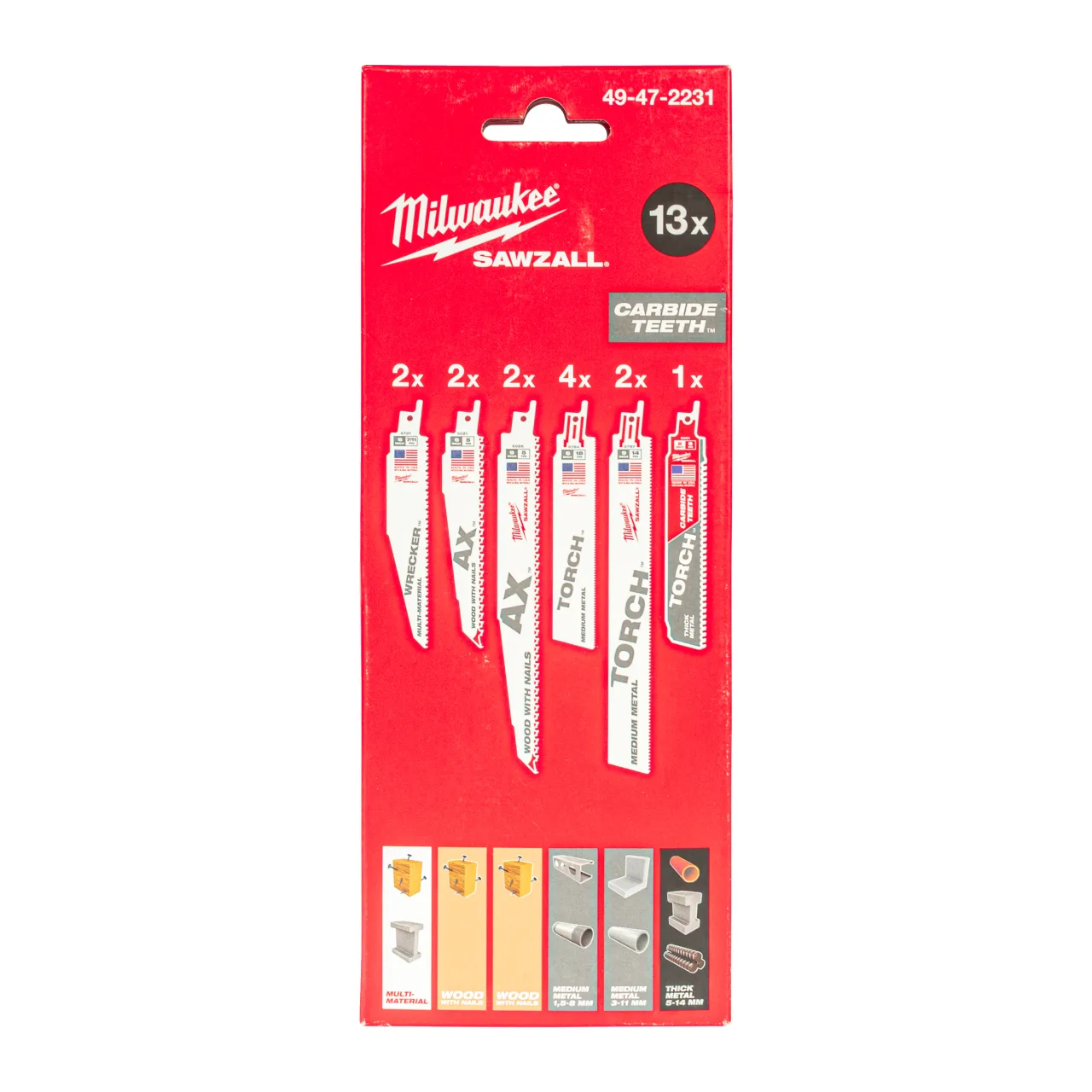 Set de 13 lames de scie sabre SAWZALL™ Sawzall Blade Sets