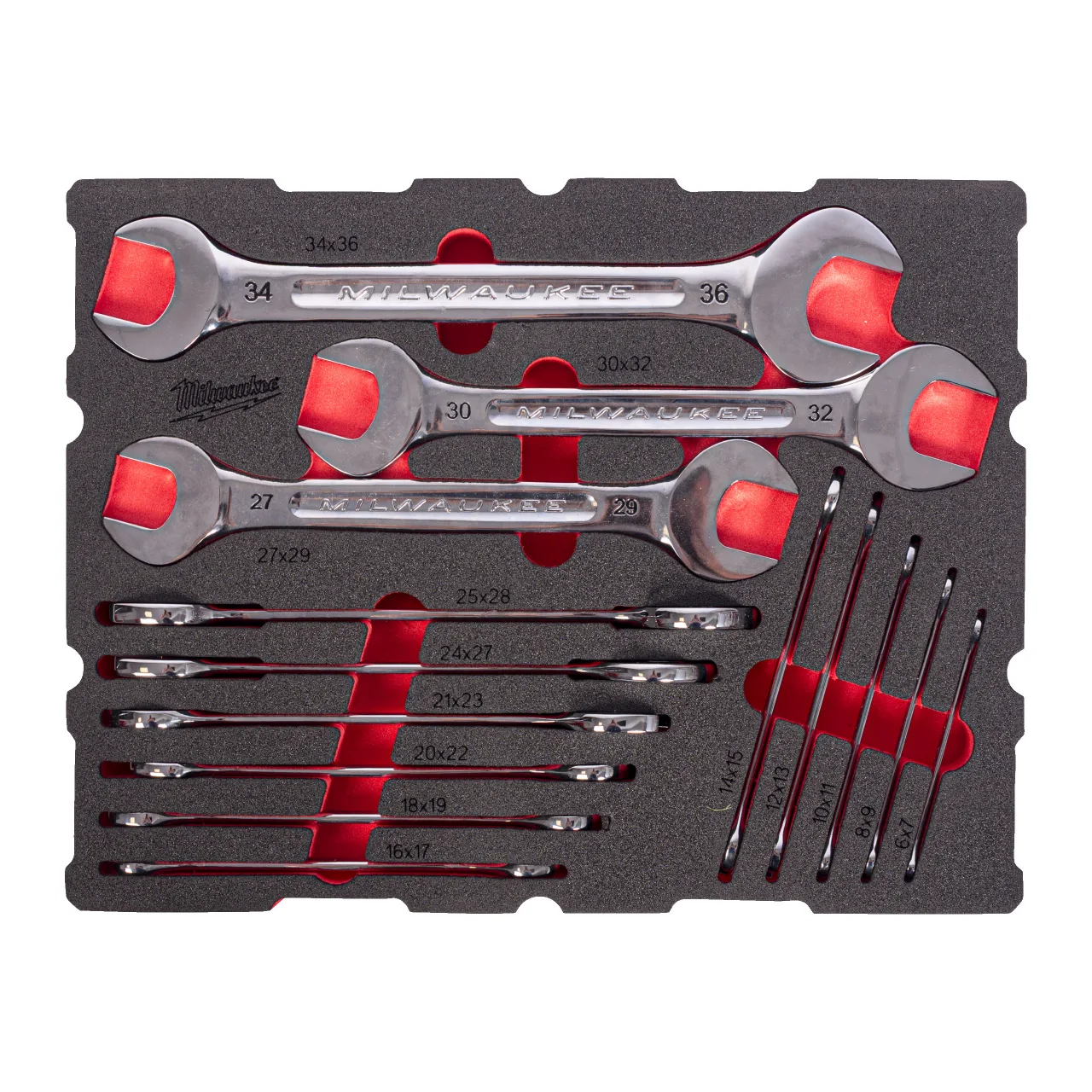 Double Open End Spanner Set Packout Foam Insert