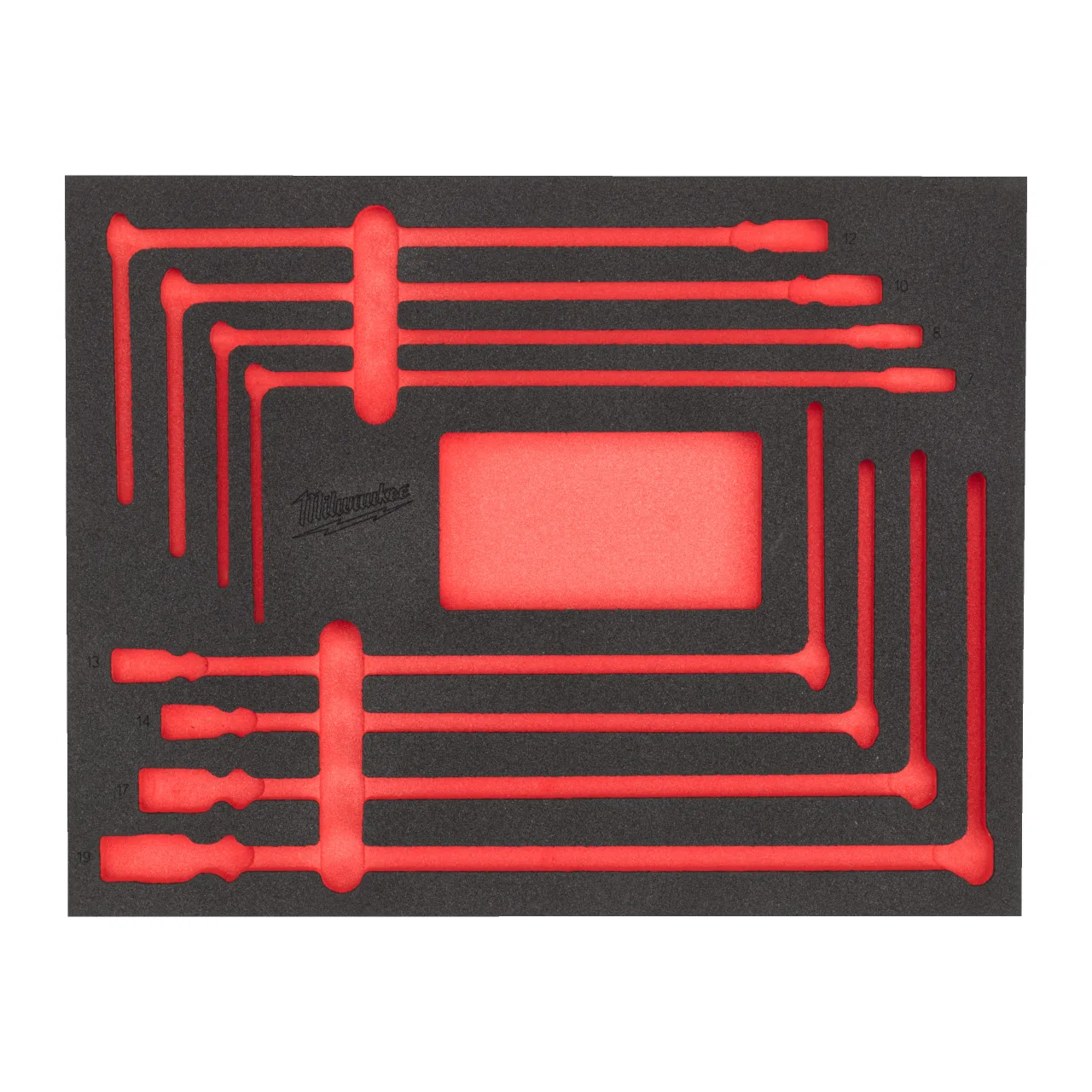 MODULE VIDE PACKOUT™  CLÉ EN T AVEC DOUILLE PIVOTANTE T-bar Handle Set Foam Insert