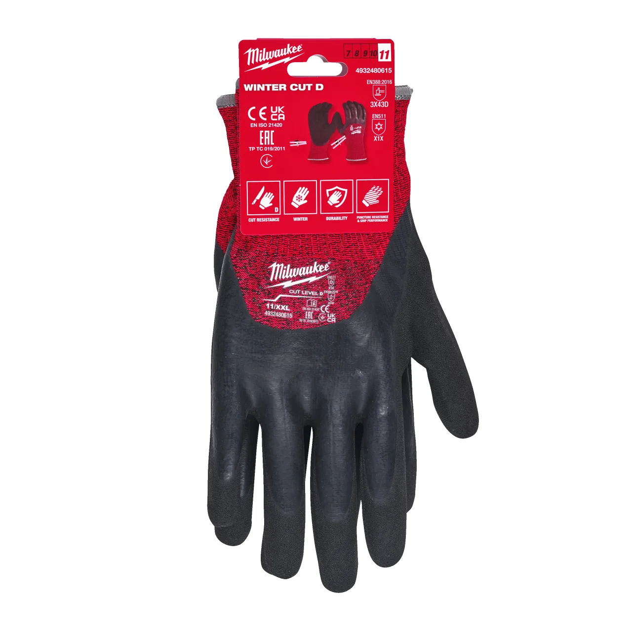 Gants Hiver anti-coupure D - XXL/11 - 1PC Winter Cut D Gloves