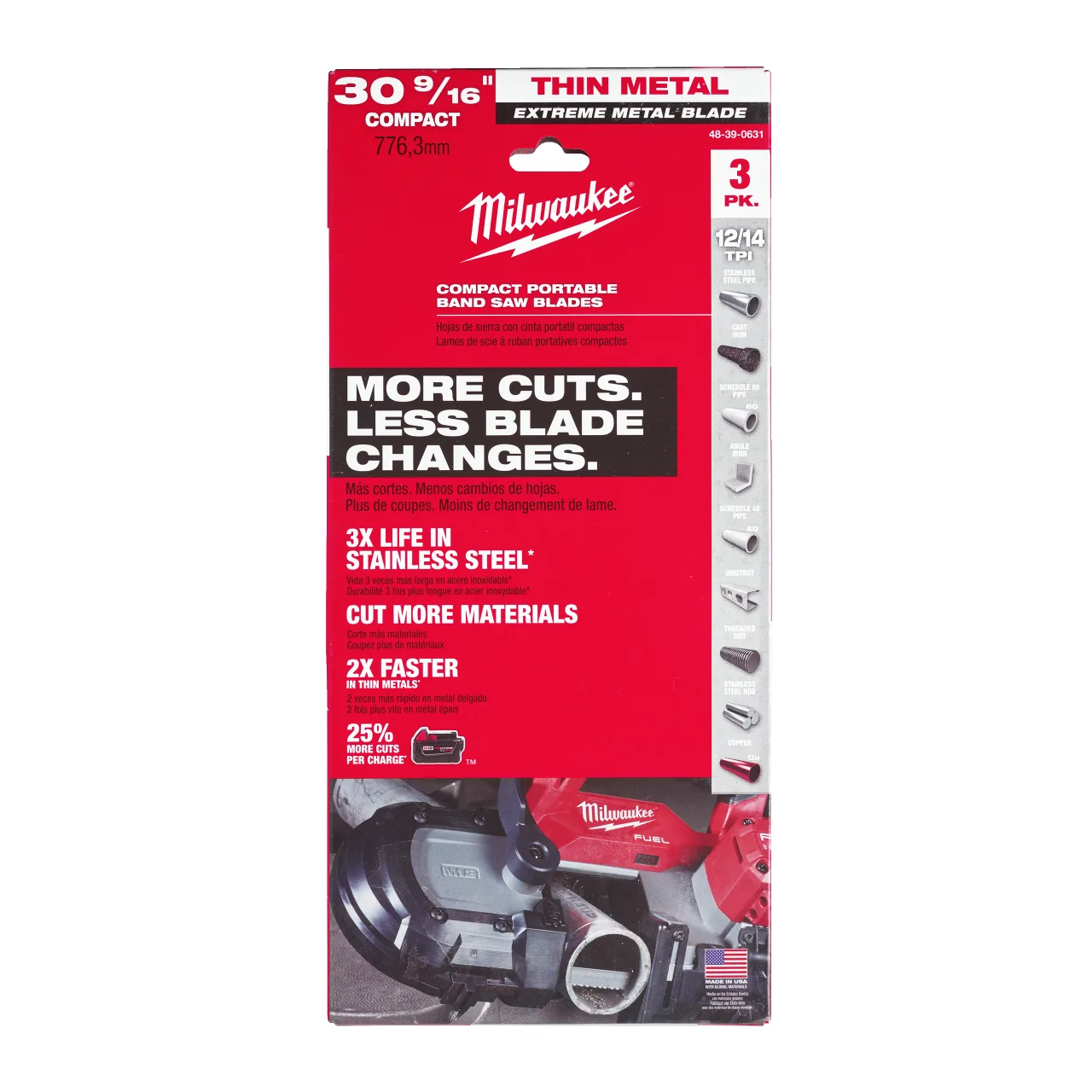 Lame Premium sie à ruban 776.29mm, TPI 12/14 Premium bandsaw blade 776.29 mm blade length