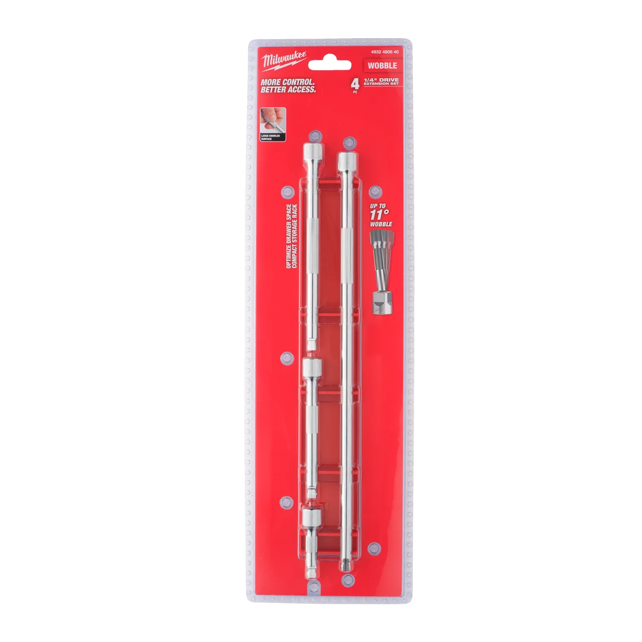 Set Rallonge à douille ¼″ 4 pcs 1/4" Drive Wobble Extension Set