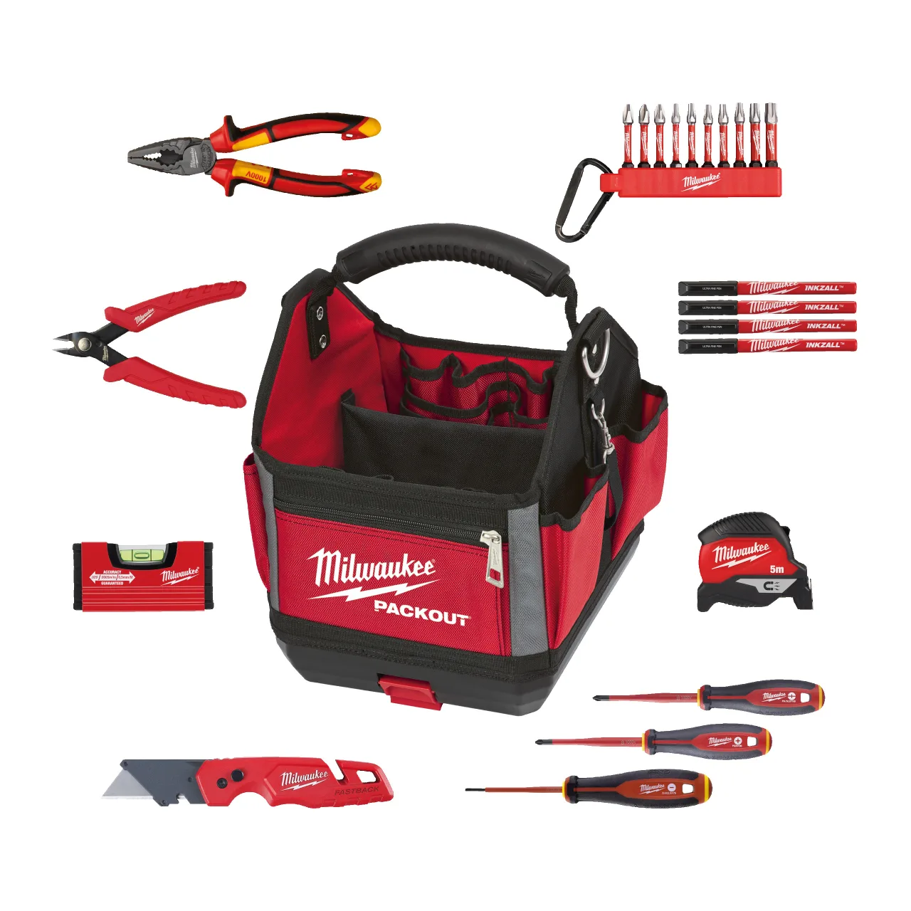 SET ELECTRICIEN OUTILS A MAIN 23 PIECES. DANS UNE SACOCHE PACKOUT™ 25 CM Electrician Set