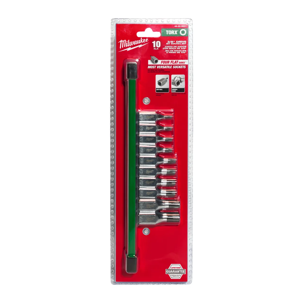 DOUILLE A EMBOUT TORX ⅜″ 10PCS 3/8" Drive Torx Bit Socket Set