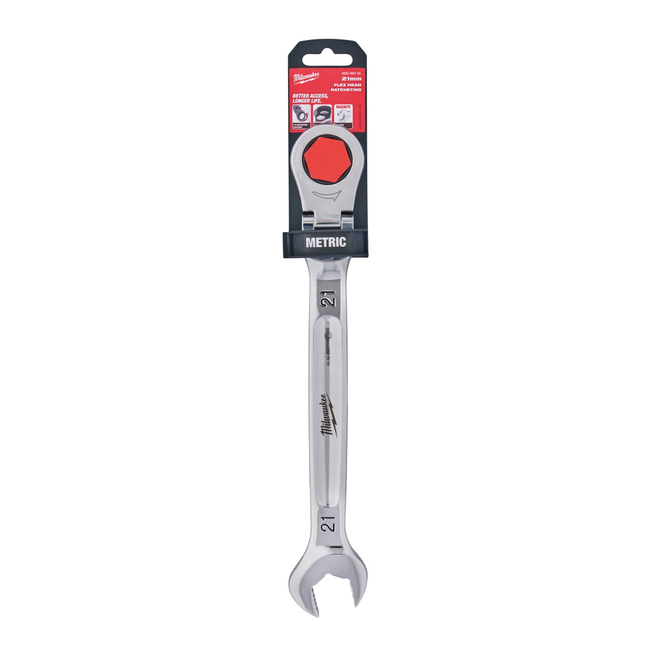 Clé mixte à cliquet à tête flexible MAX BITE™ 21 mm Maxbite Flex Head Ratcheting Spanner