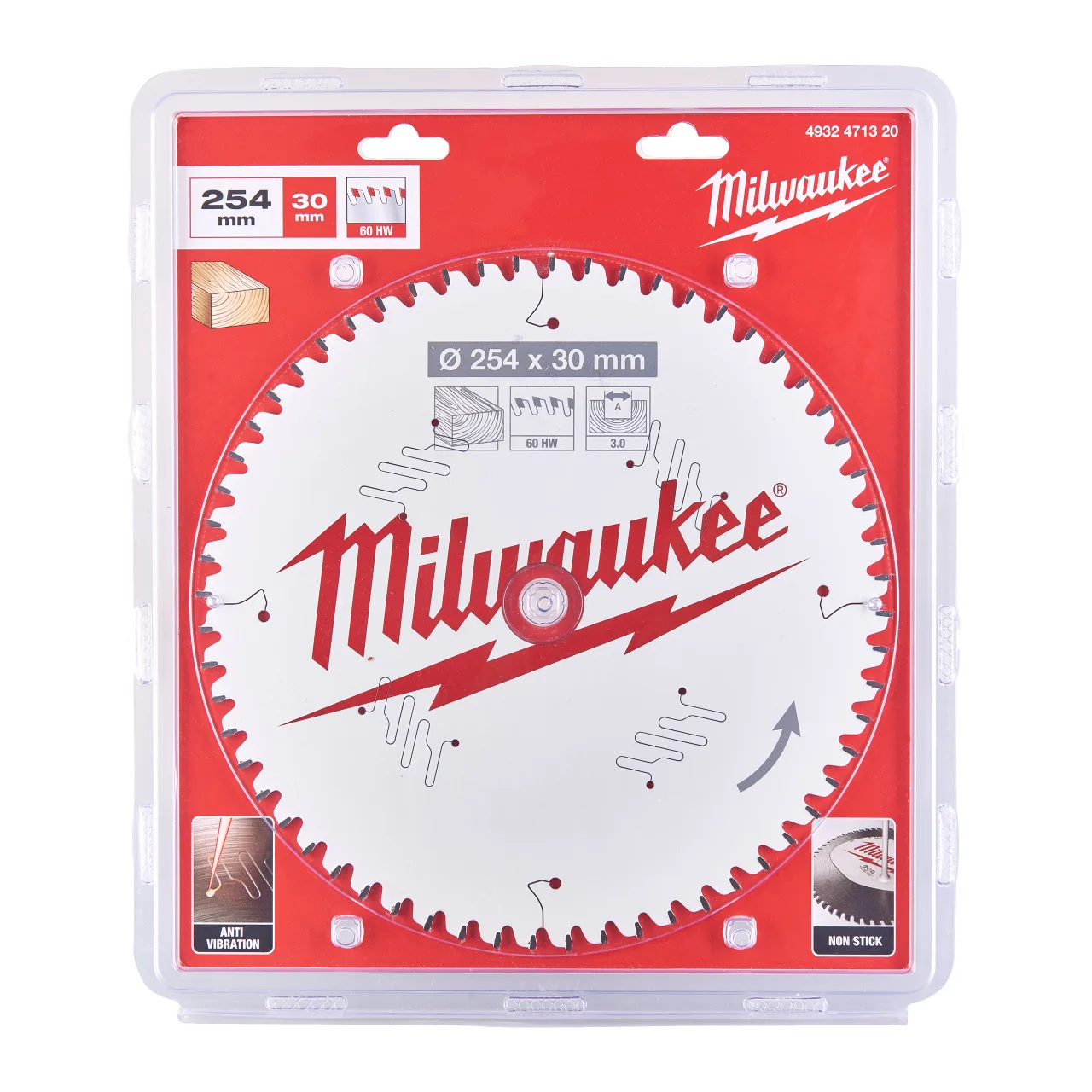 CSB MS W 254 x 30 x 3.0 x 60ATB neg Circular saw blades for mitre saws Gen II