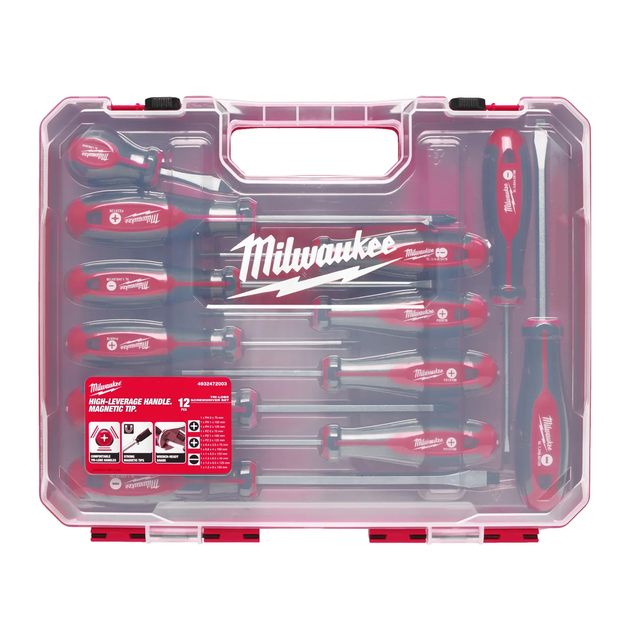 Set de tournevis Tri-Lobe n°4 (12 pcs) Tri-lobe Screwdrivers
