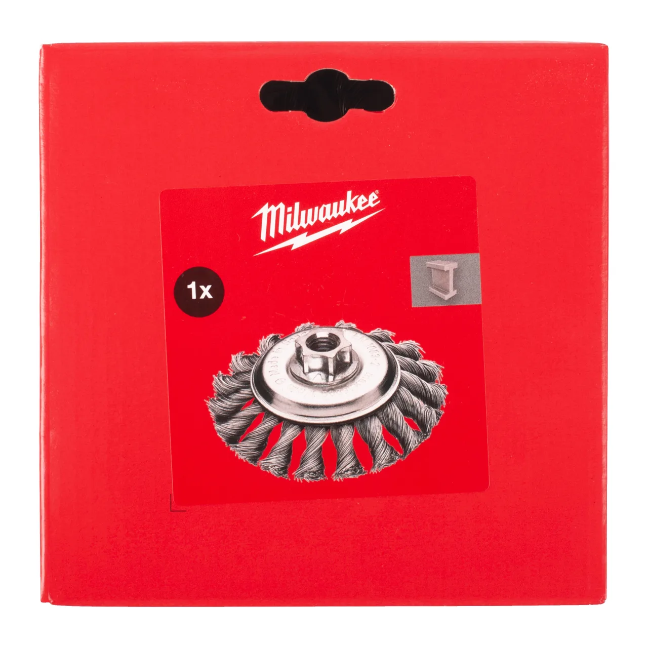 BROSSE CONIQUE CIRCULAIRE ACIER TORSADE M14 100x12mm 0,5 mm - 1pc Conical Brushes M14 Knotted Wire
