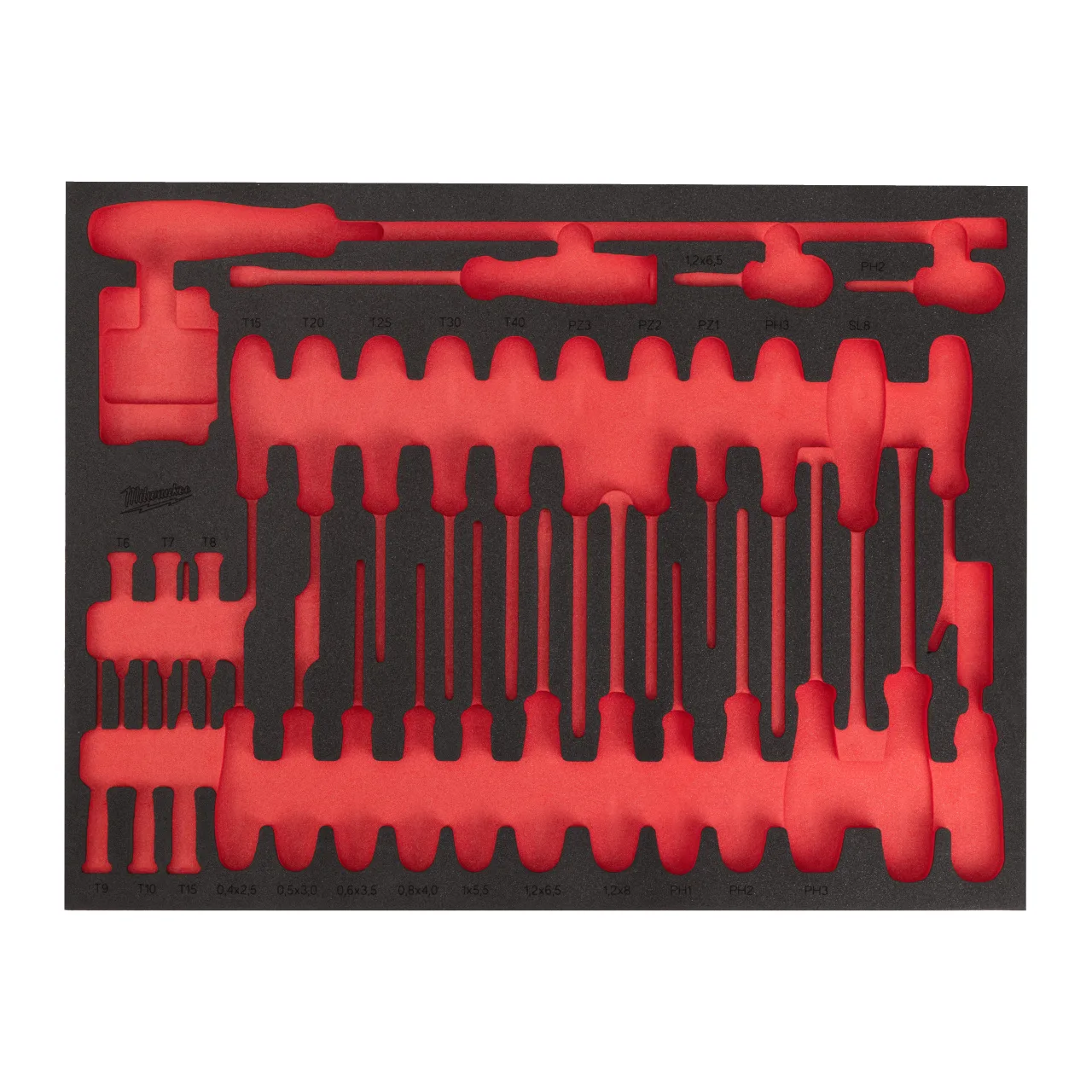 Module vide servante jeu de tournevis et levier 70 pcs Screwdriver and Prybar Set Foam Insert
