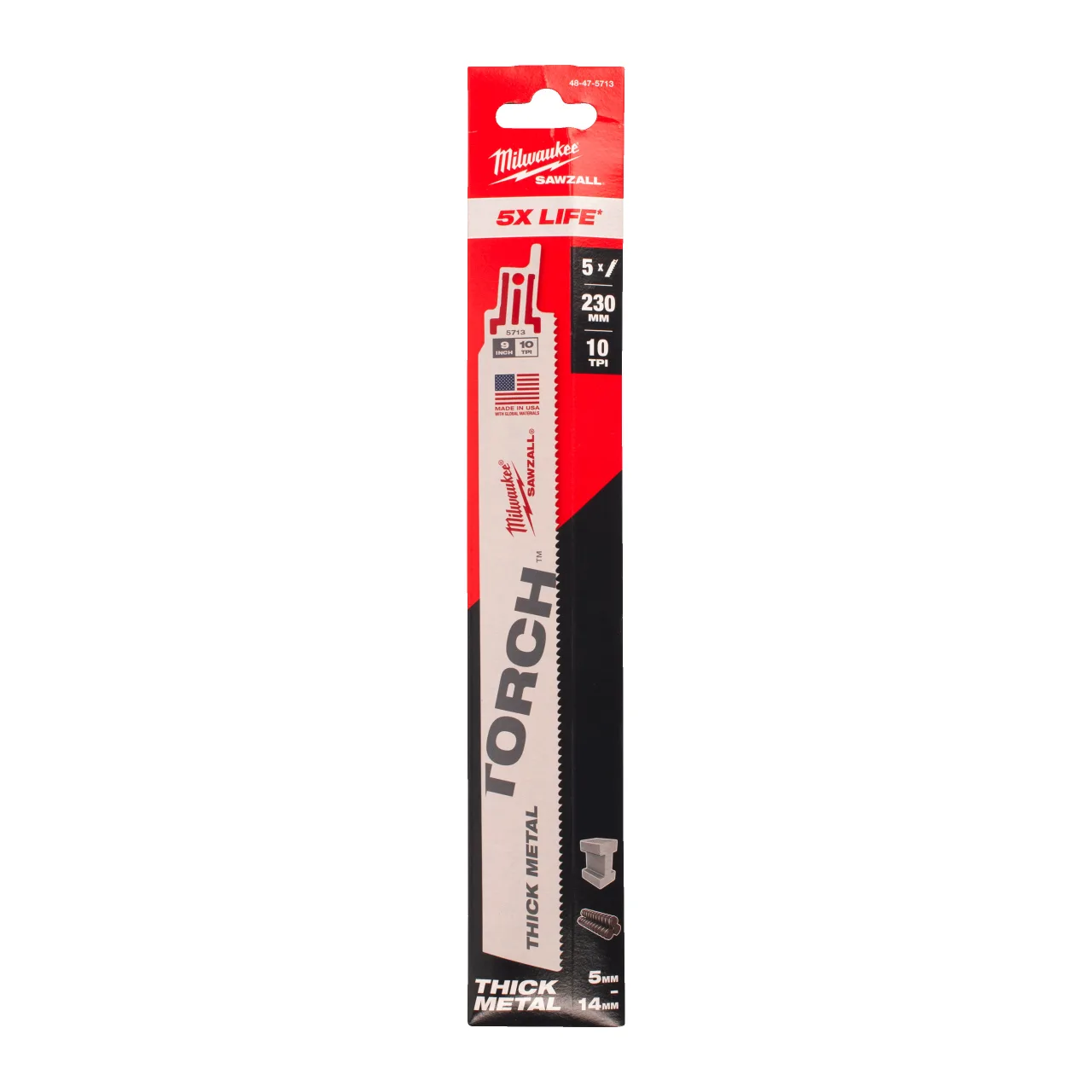 LAME SCIE SABRE TORCH 230MM (X5) Metal: Torch