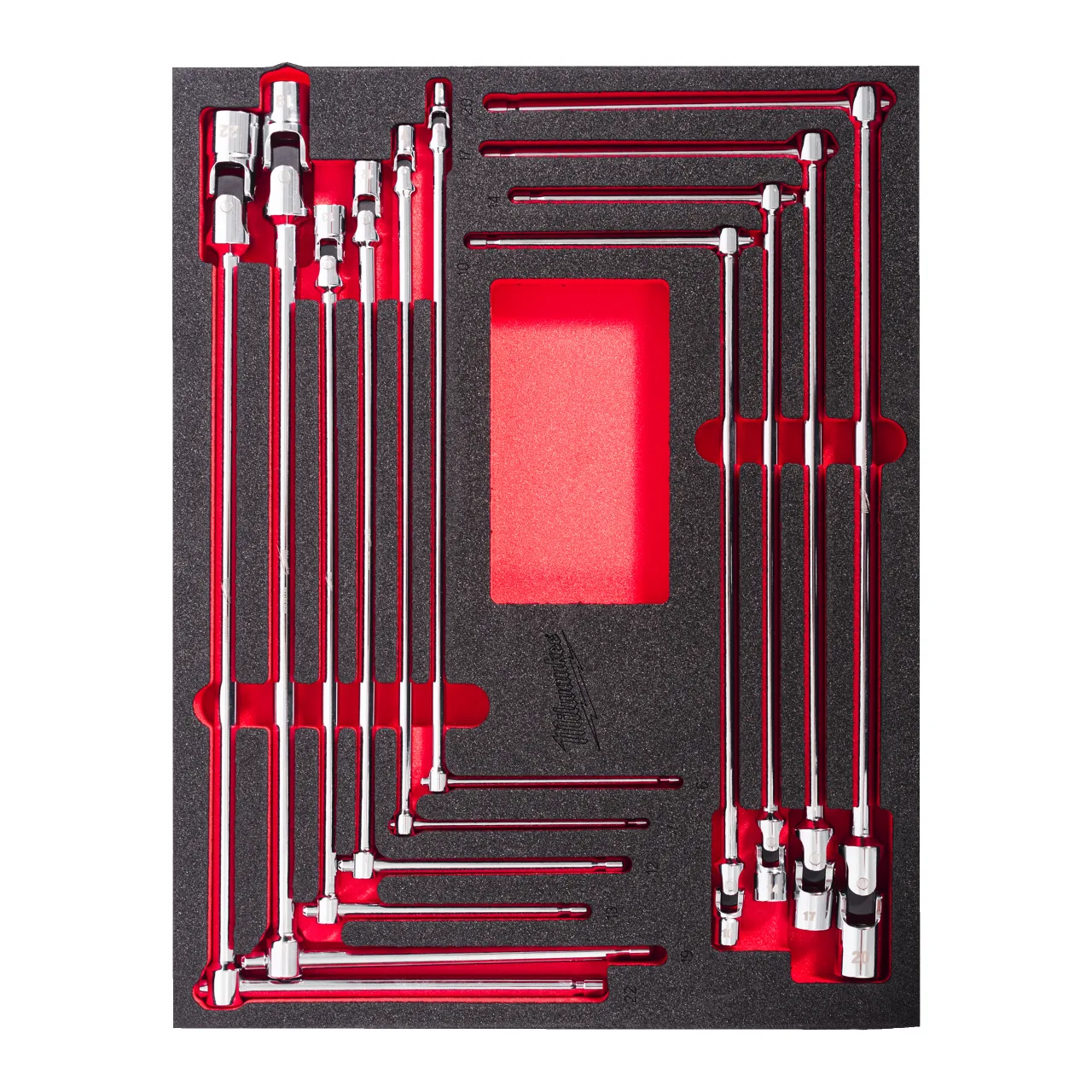 MODULE PACKOUT™  CLÉ EN T AVEC DOUILLE PIVOTANTE 10PCS T-bar Handle Set Foam Insert