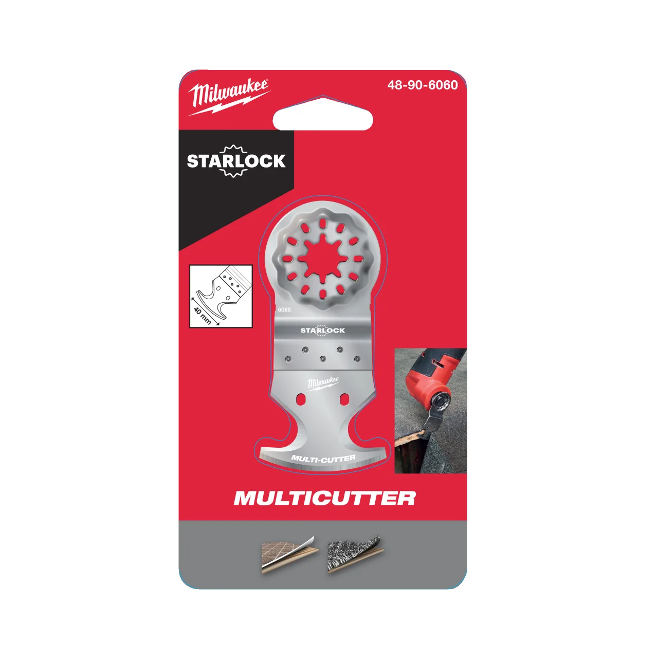 Lame tranchante 3 dents. Idéal pour le coupe de tapis, PVC, tableau et feutre de toiture Multi-tool accessories -Starlock scraping and cutting blades