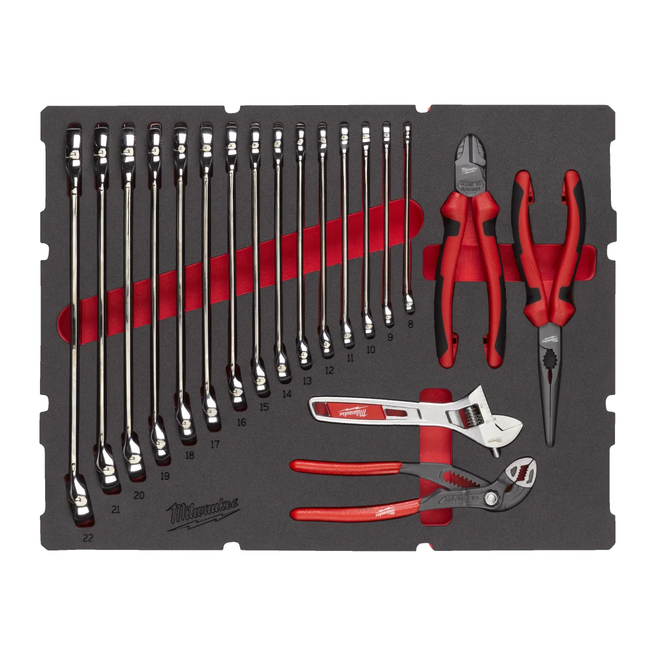 Module servante clés mixte MAX BITE™ et pinces - 19 pièces Spanner Packout Foam Insert
