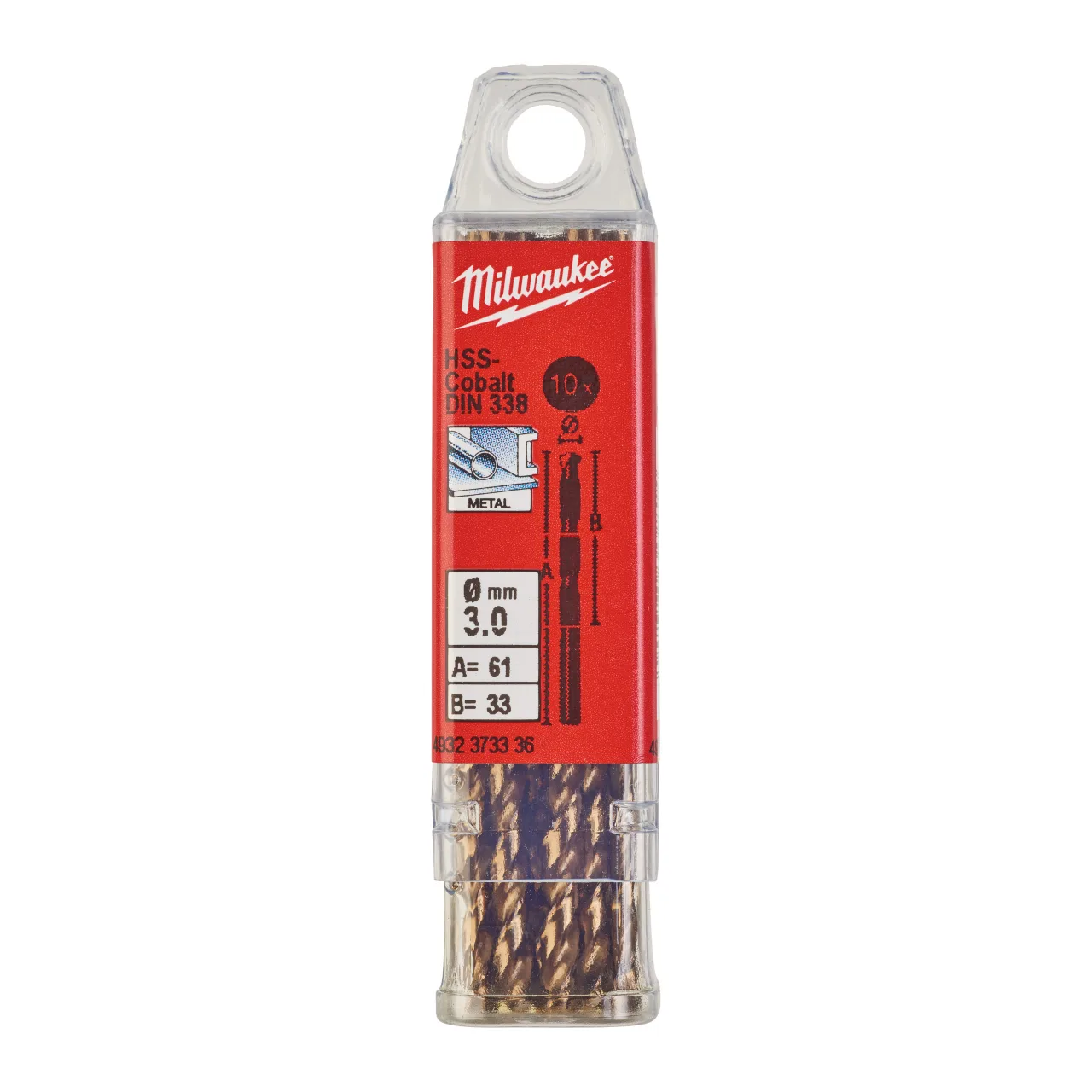 Red Cobalt HSS-G Drill Bits