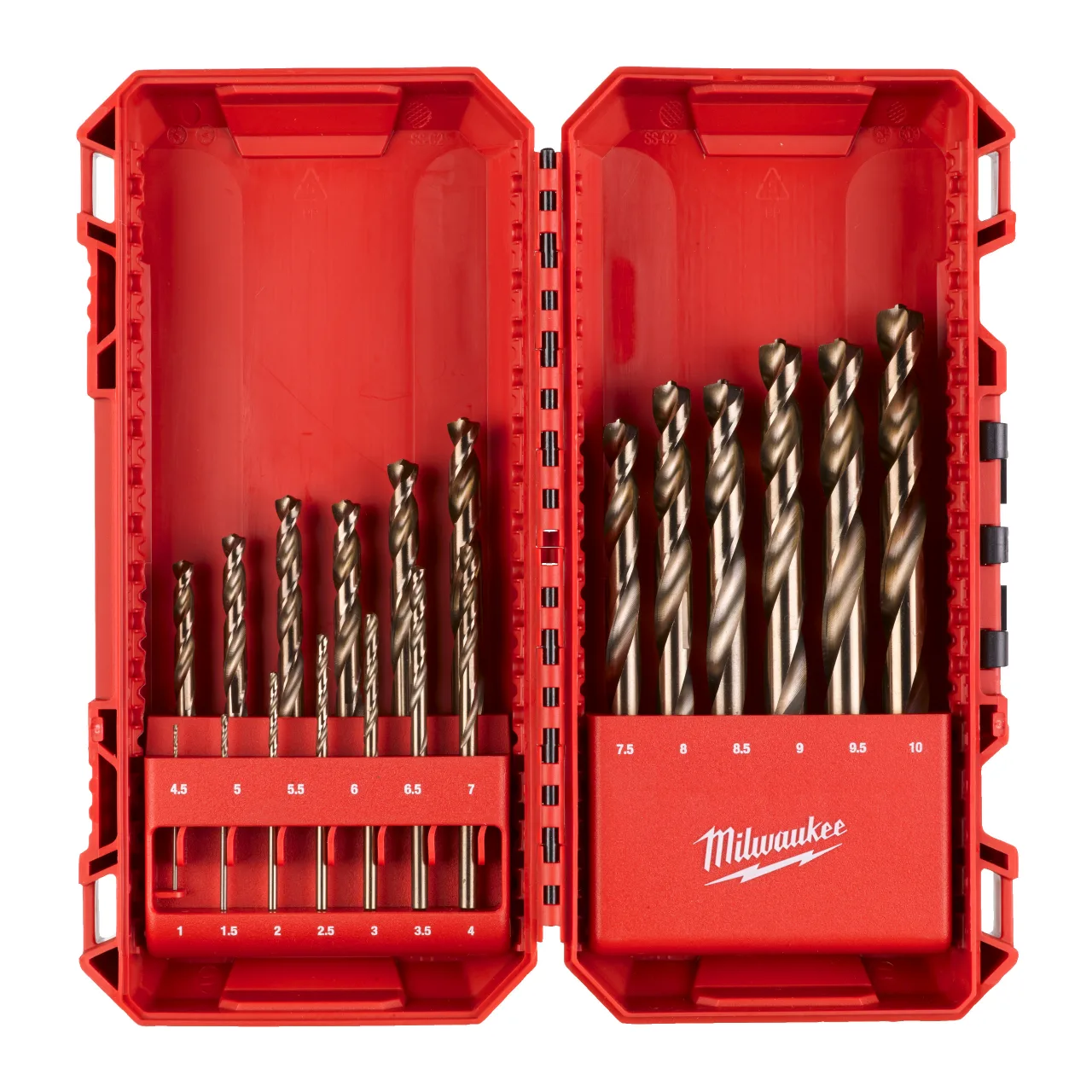 SET 19 FORETS MÉTAUX HSS COBALT RED COBALT - HSS-Co - DIN 338 / cassettes