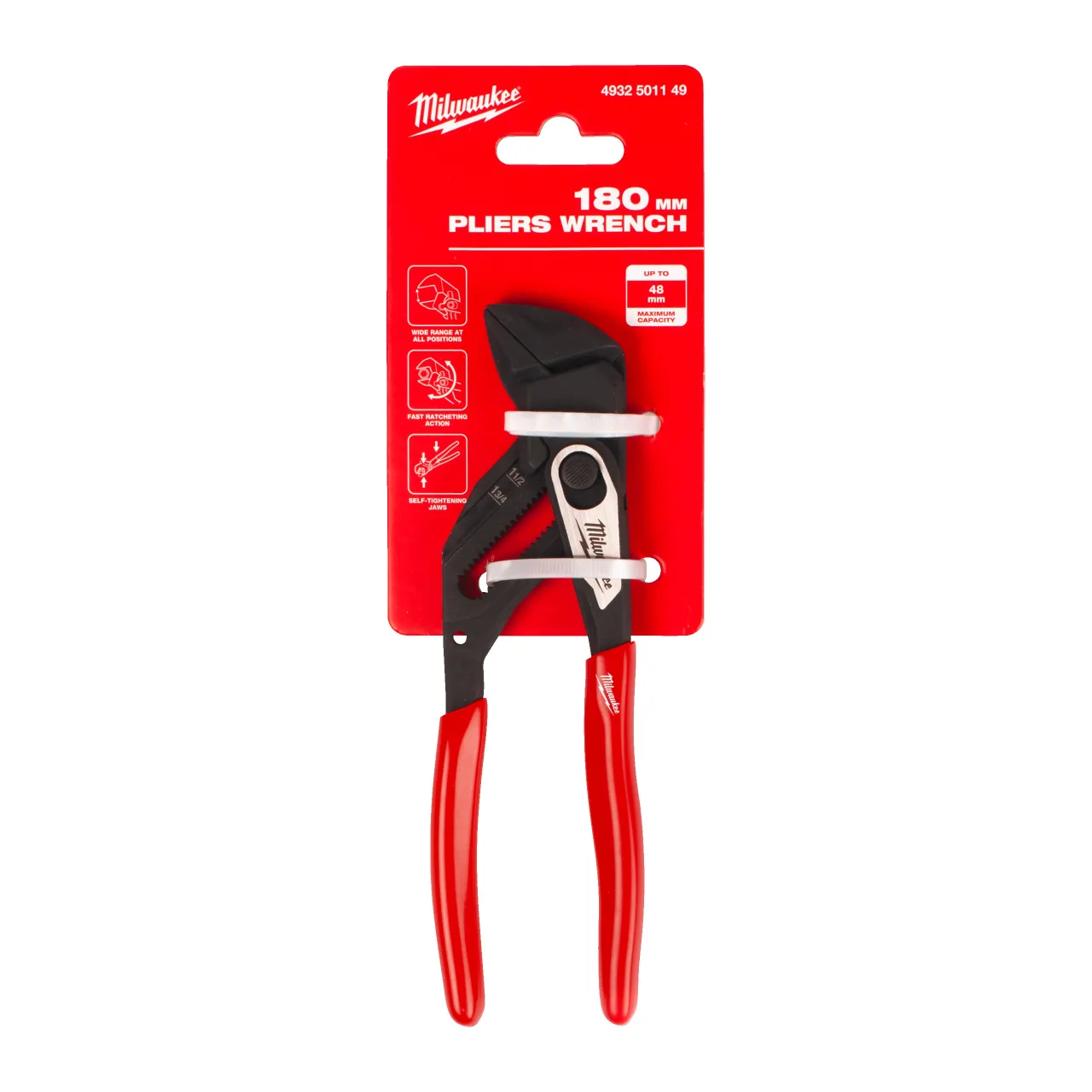 PINCE CLÉ MÂCHOIRES LISSES 180 MM Pliers Wrenches