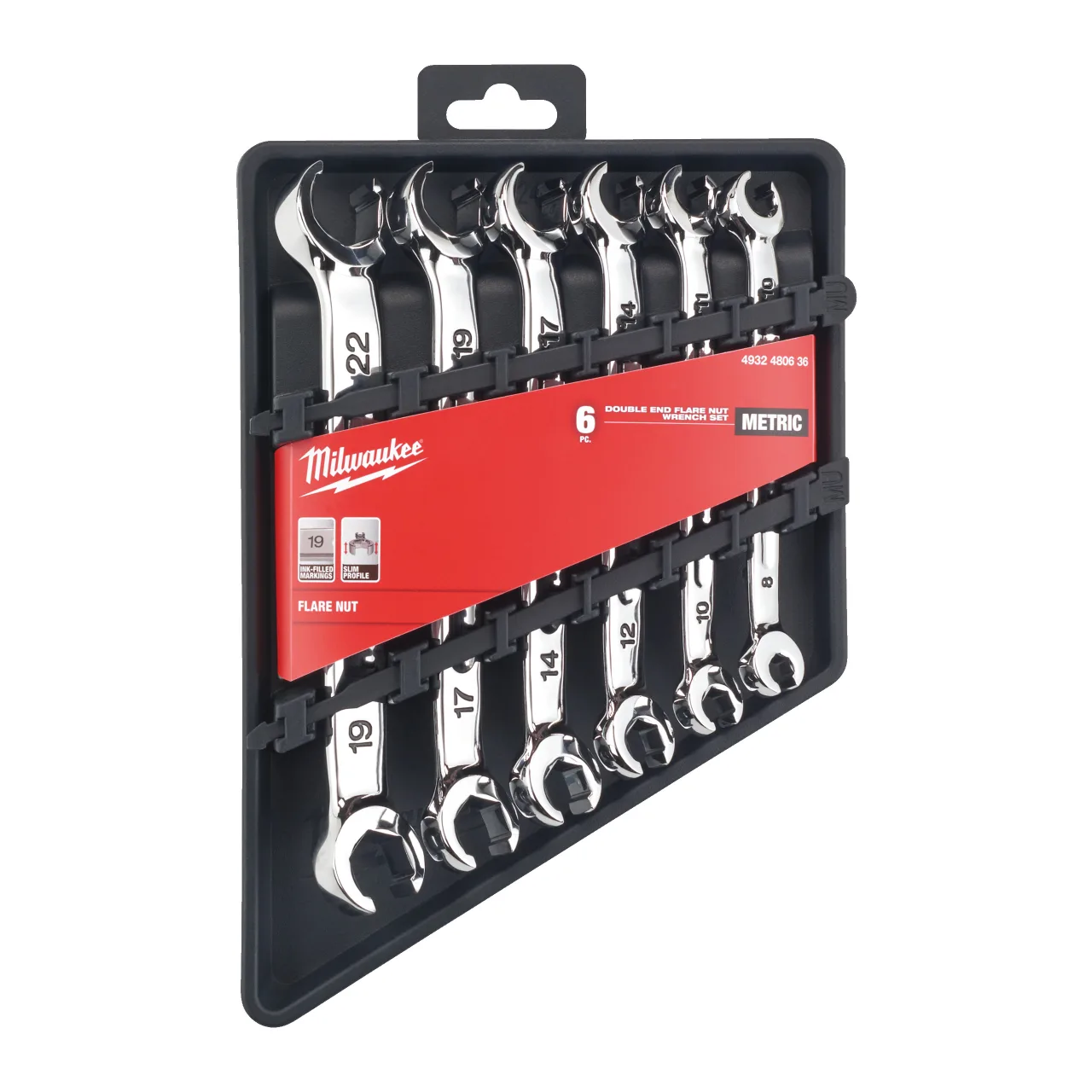 Set clé à tuyauter - 6 pcs Flare Nut Spanner Set