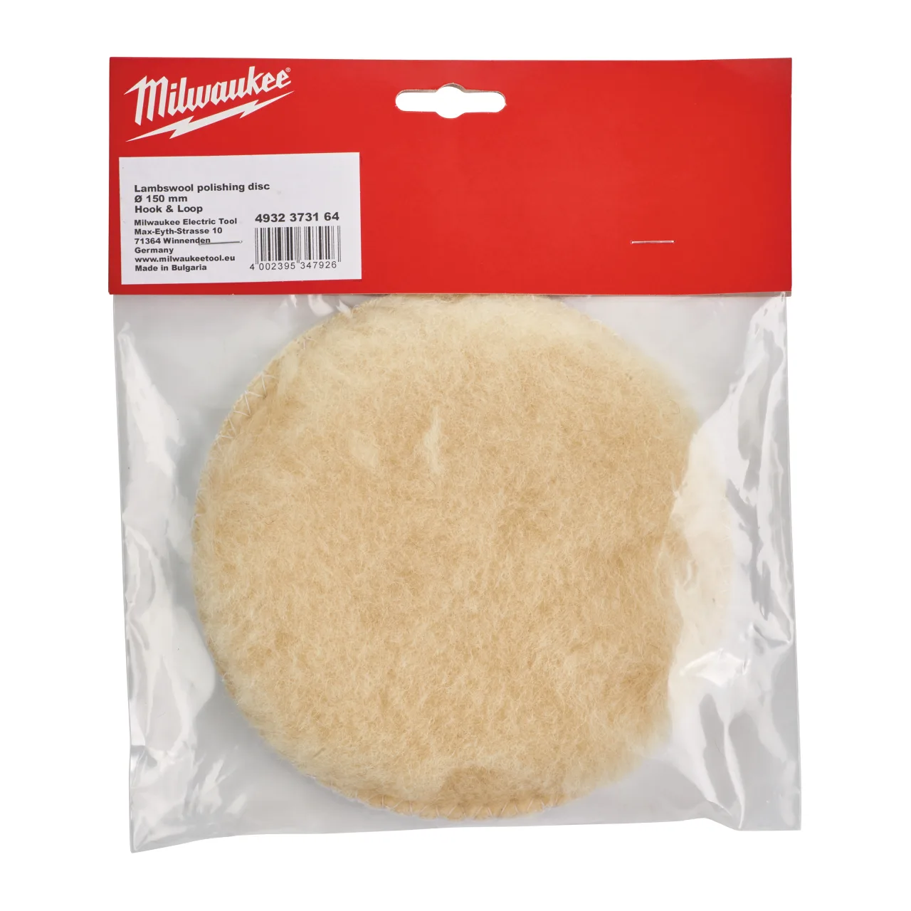Peau de mouton auto-agripante pour le lustrage et finition très brillante. S’utilise avec le plateau de lustrage. Laine d’agneau, très souple Polishing Accessories - Hook & Loop Ø 150 mm