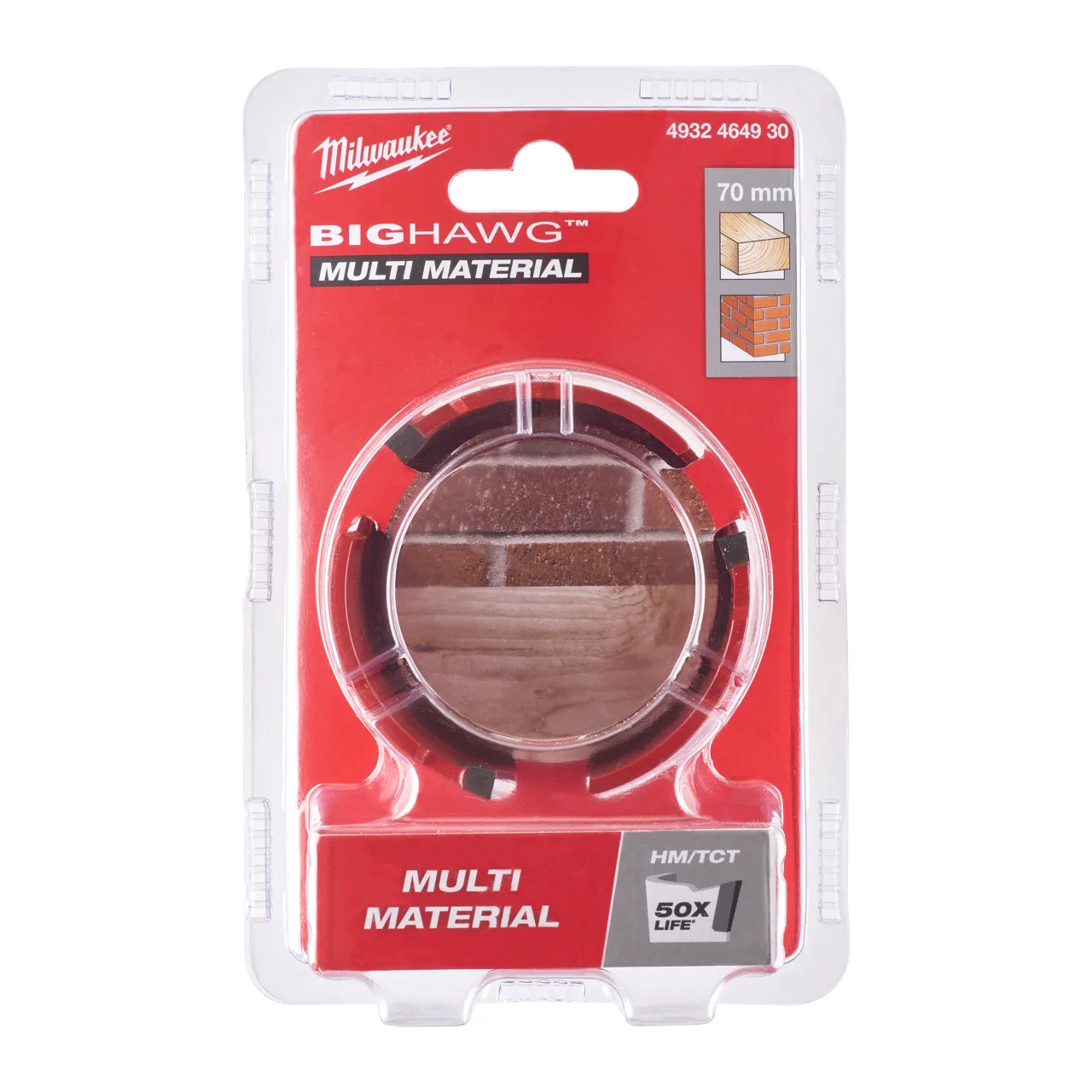 Scie cloche BIG HAWG TCT 70 mm - 1pc Big Hawg Multi Material