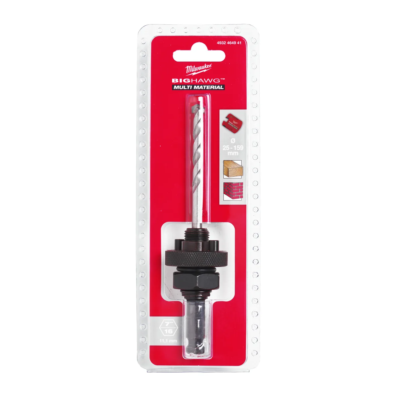Arbre + foret pilote BIGHAWG TCT Big Hawg Multi Material attachments