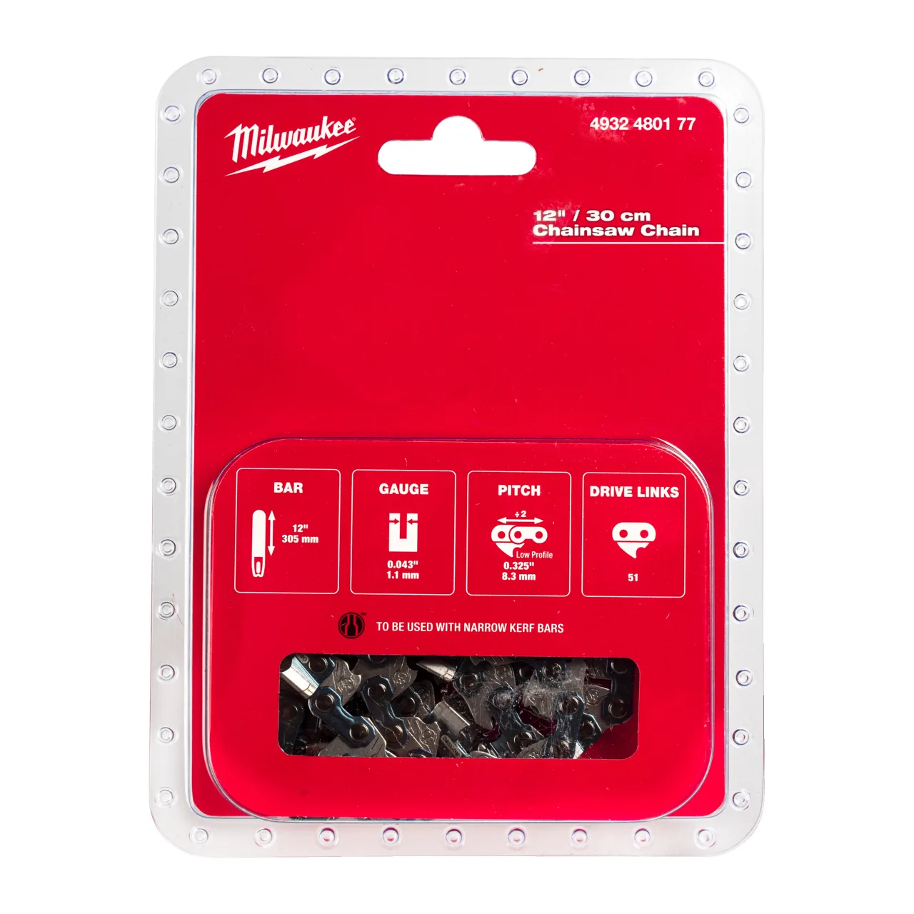 Chaîne .325″ 1,1 mm pour M18 FTHCHS30 - Guide 30 cm Chainsaw Chains