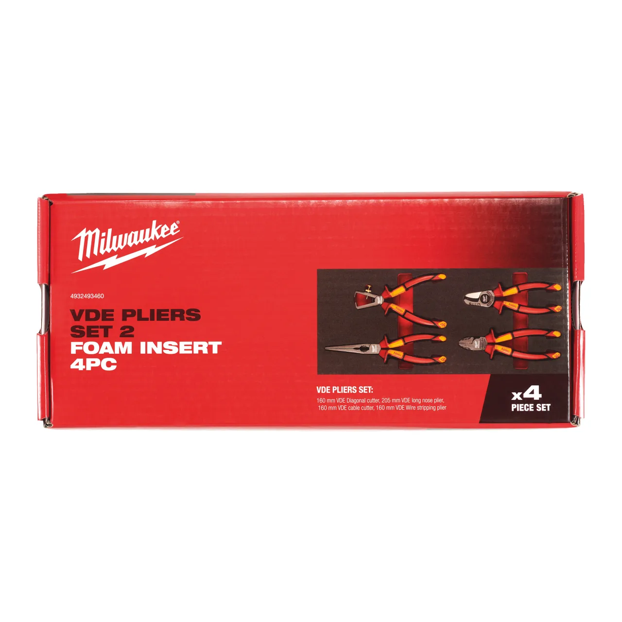 Module servante set de 4 pinces VDE VDE Pliers Set 2 Foam Insert